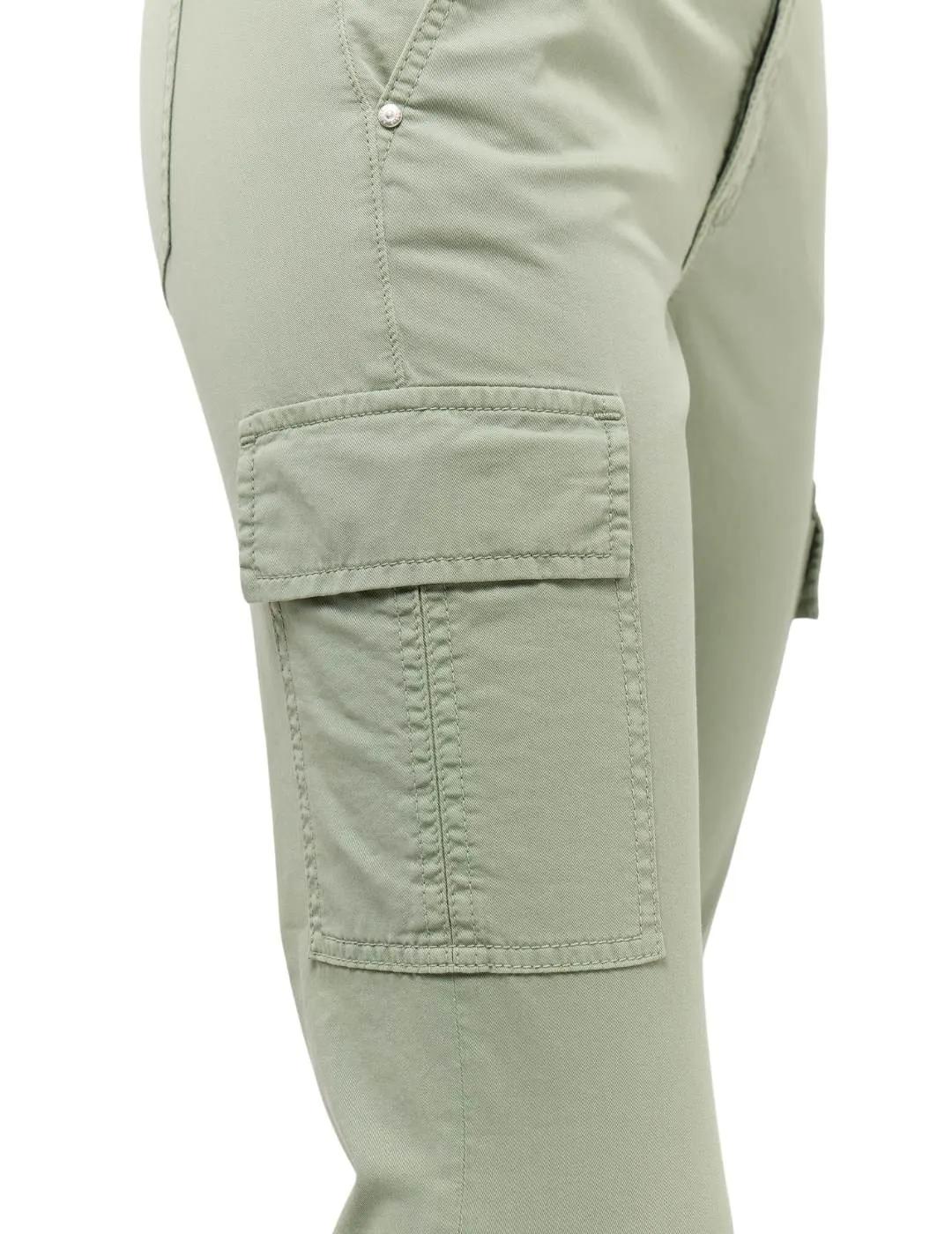 Angels  Pantalones Cici Crop Slit Cargo Verde