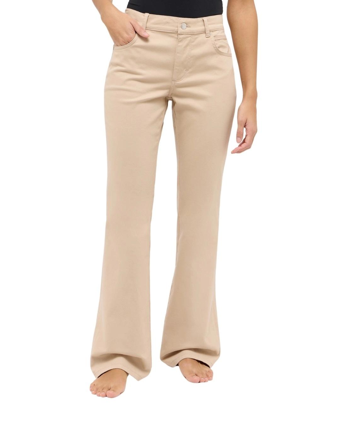 Angels Pantalones Leni Flared Beige