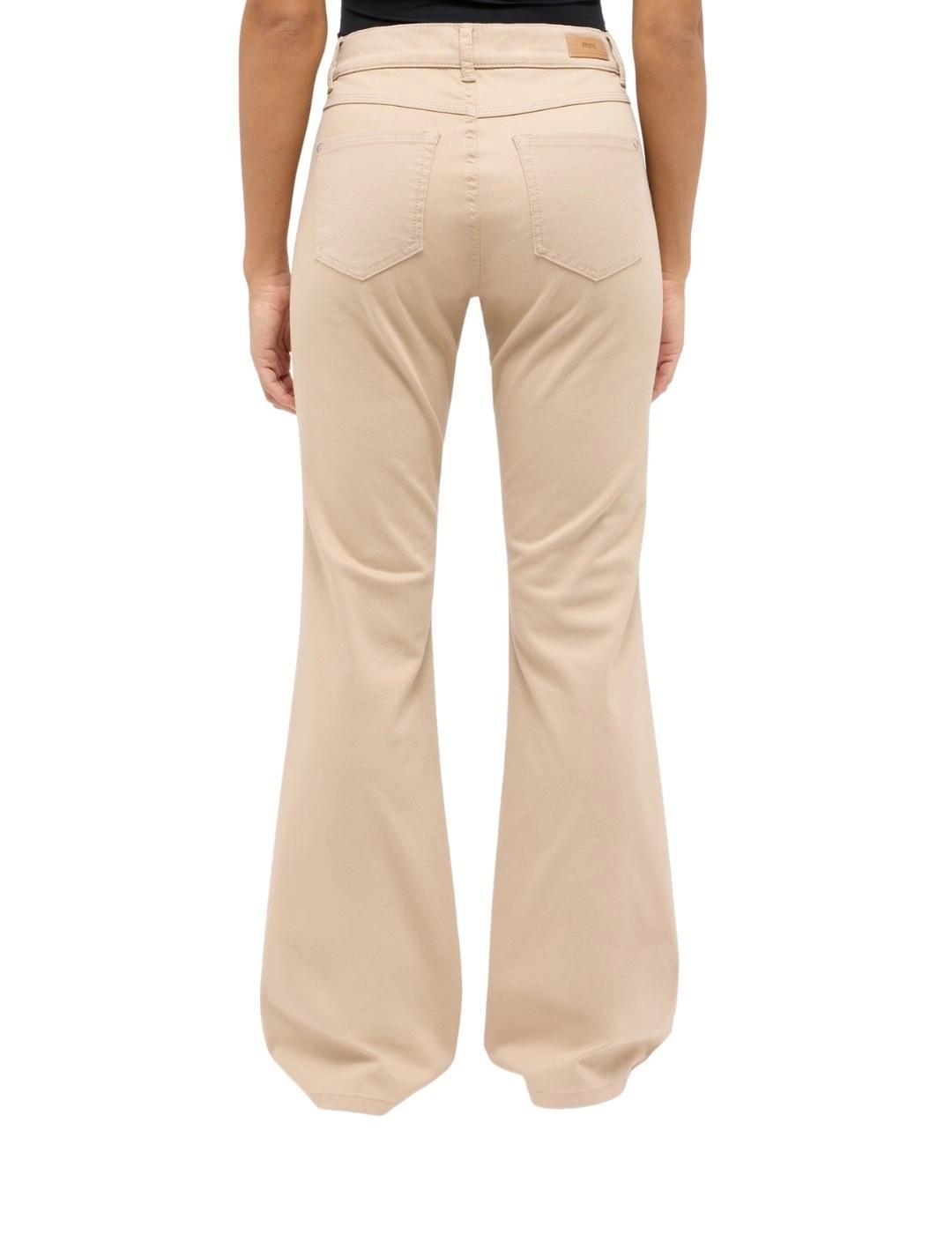Angels Pantalones Leni Flared Beige