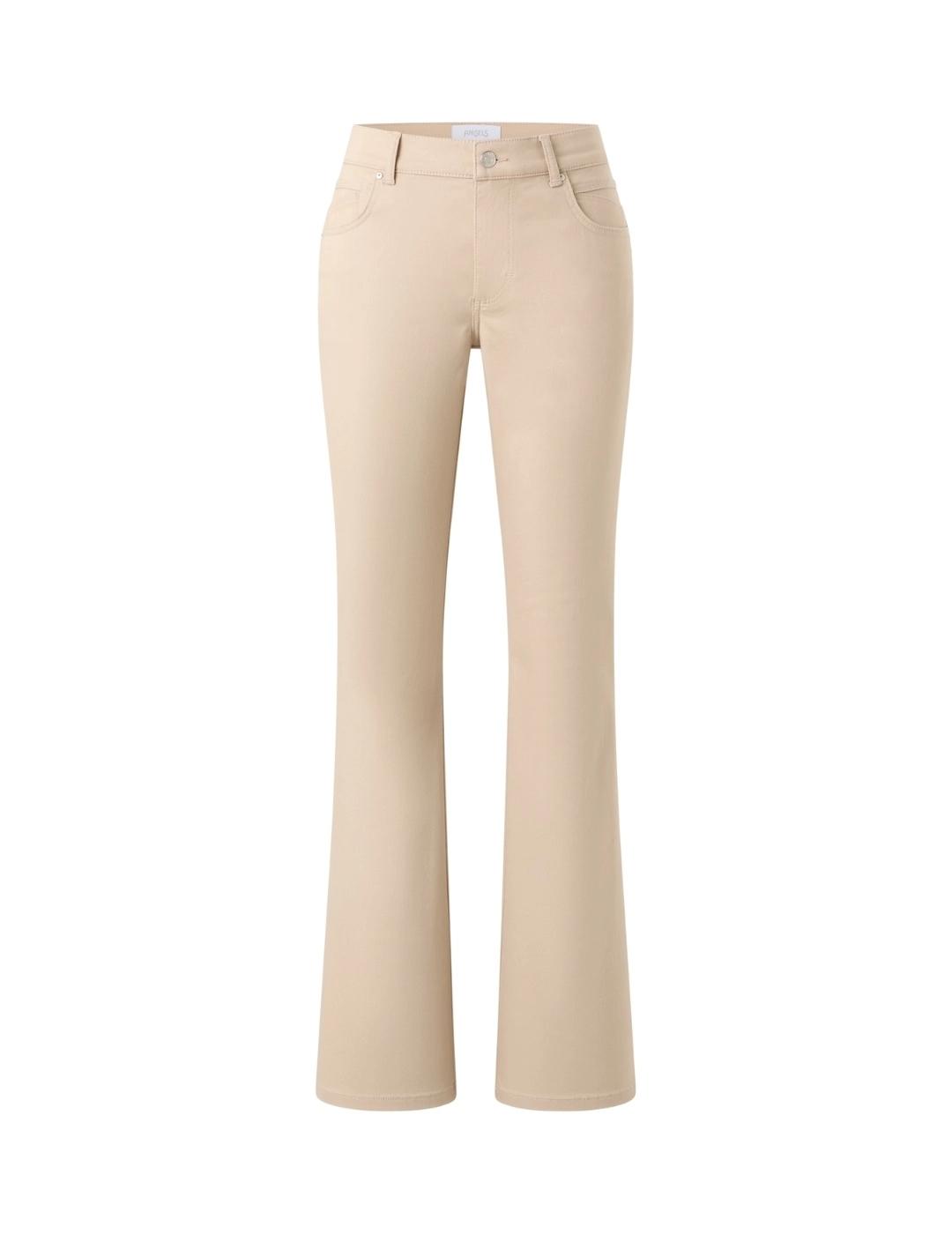 Angels Pantalones Leni Flared Beige