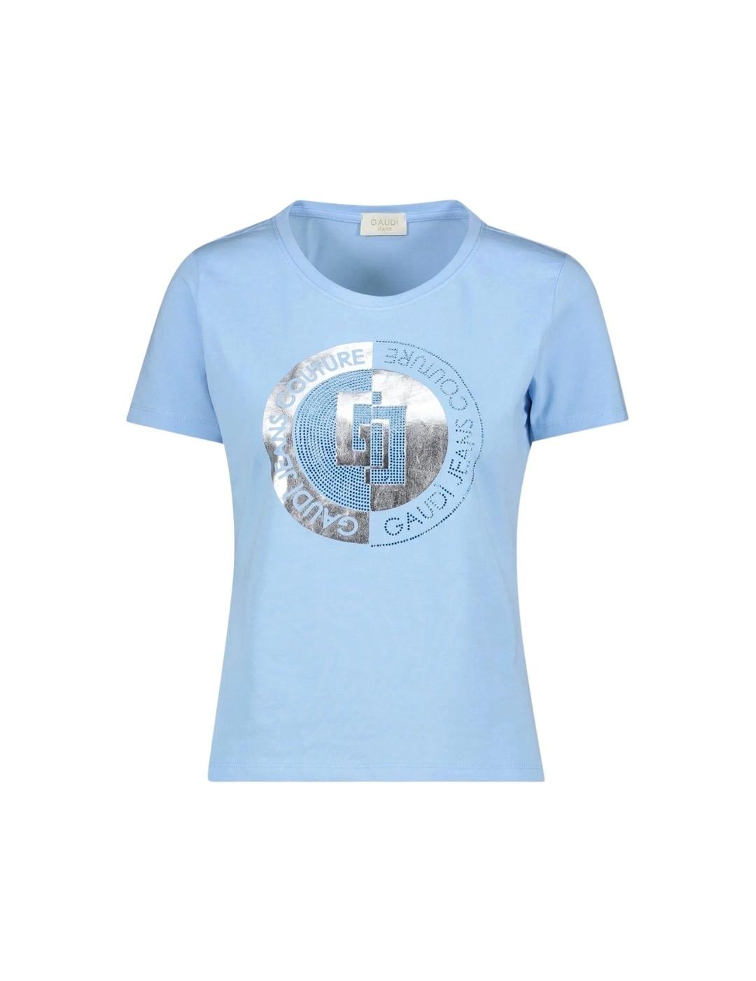 Gaudi Camiseta azul mujer