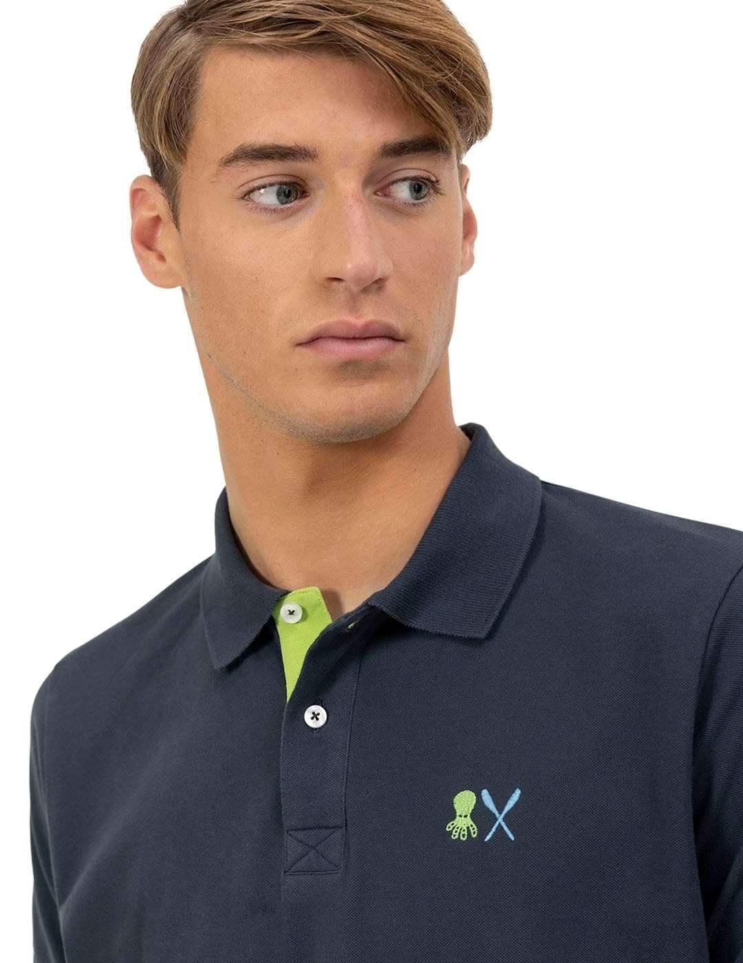 El Pulpo Polo Bordado Esenciales  Azul Marino