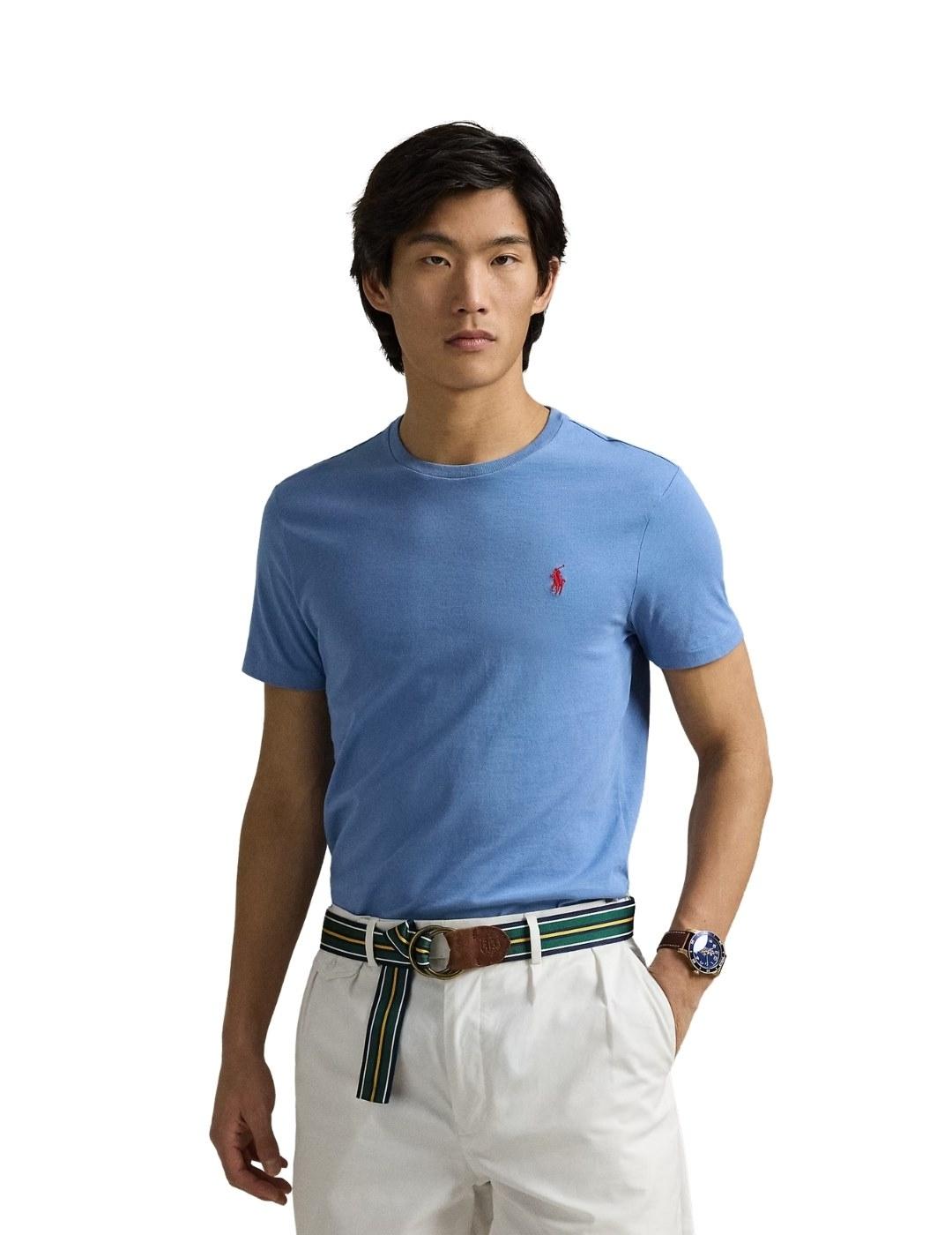 Ralph Lauren Camiseta manga corta azul cielo
