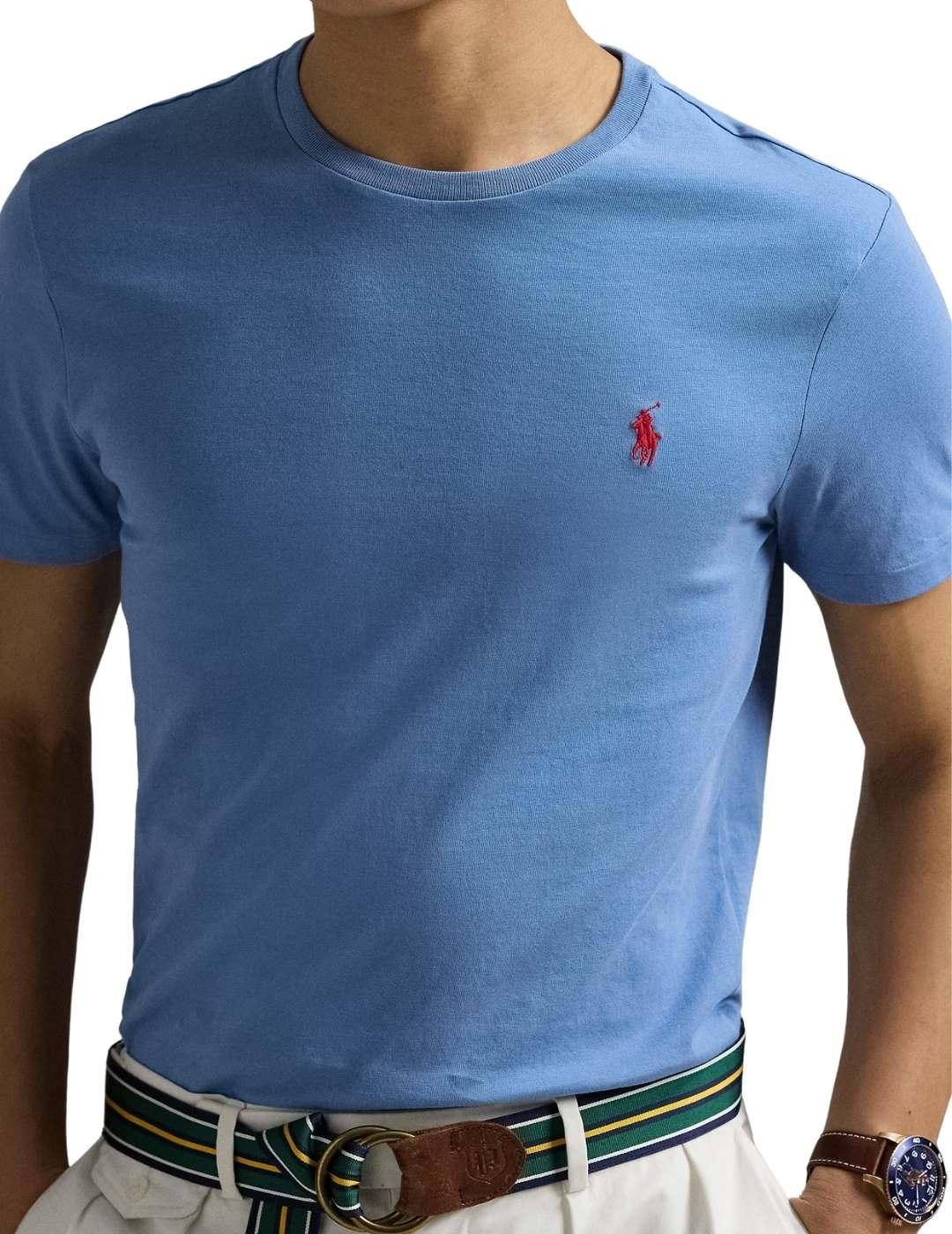 Ralph Lauren Camiseta manga corta azul cielo
