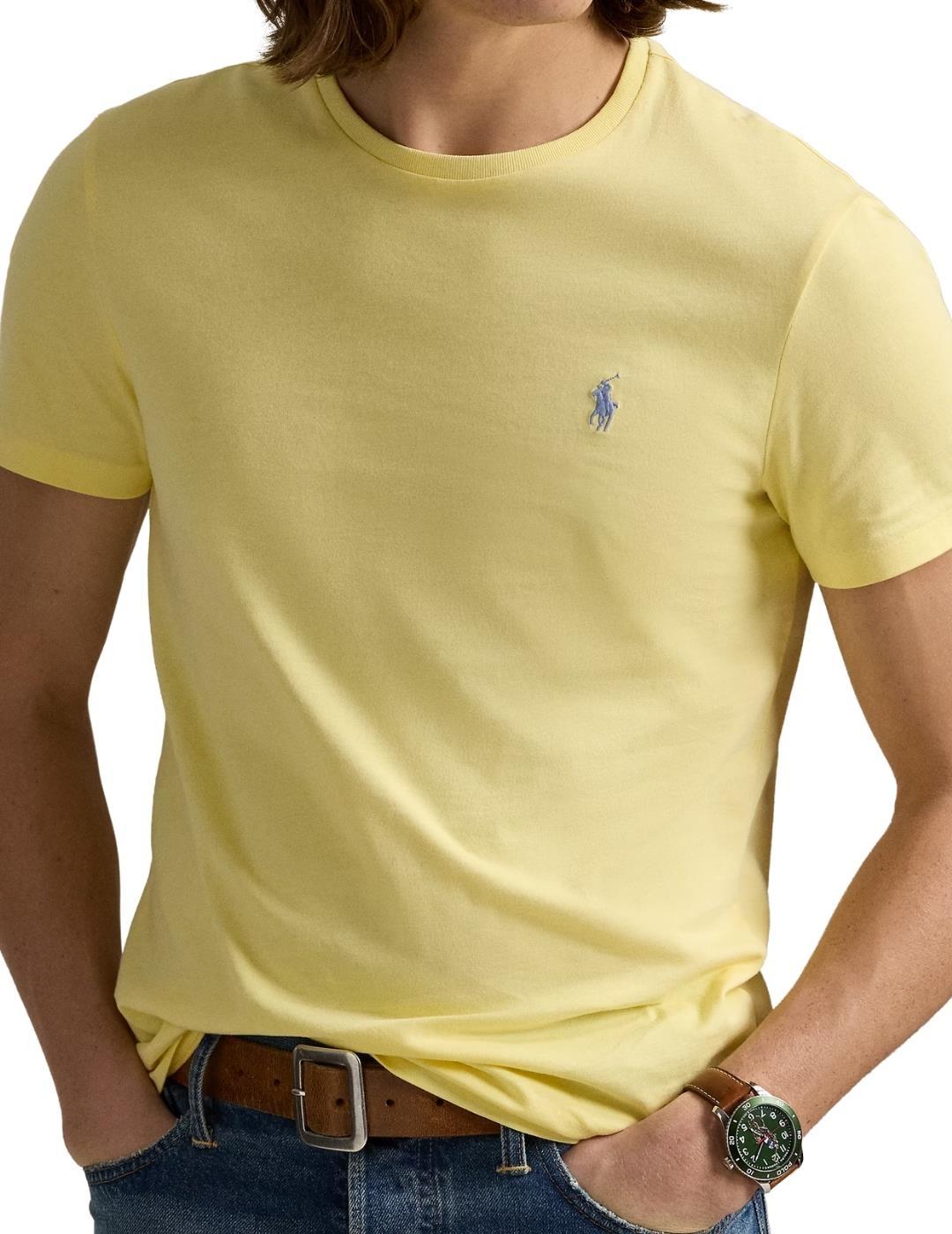 Ralph Lauren Camiseta manga corta amarillo pastel