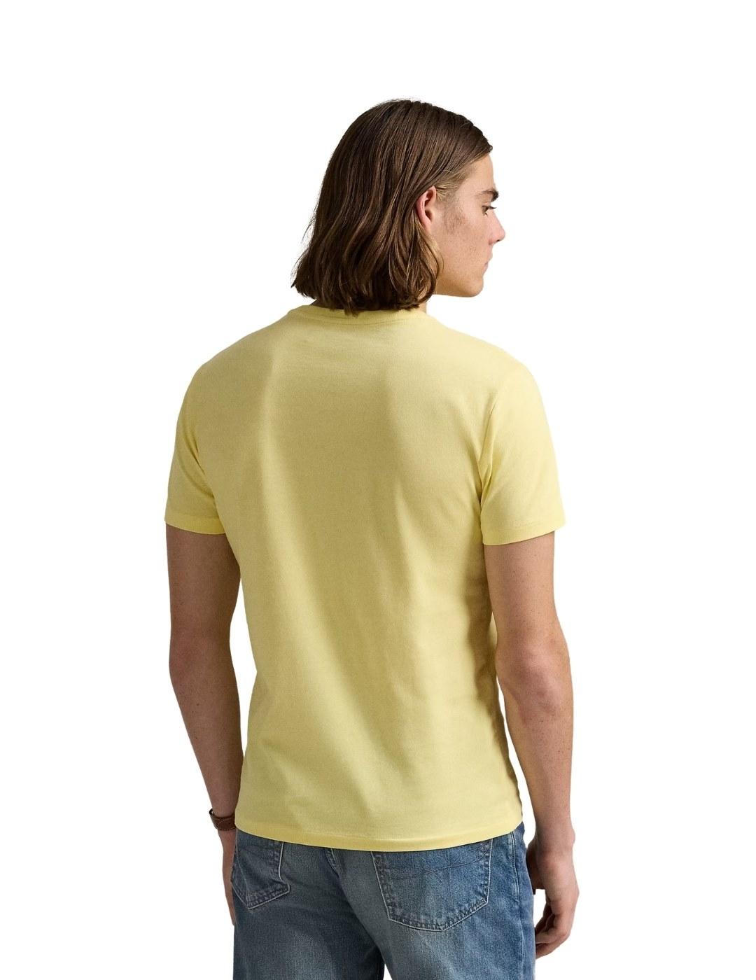 Ralph Lauren Camiseta manga corta amarillo pastel