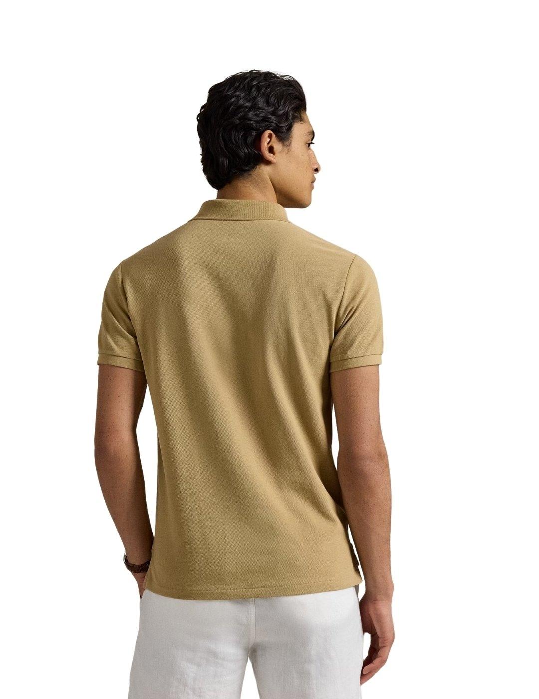Ralph Lauren Polo manga corta tostado