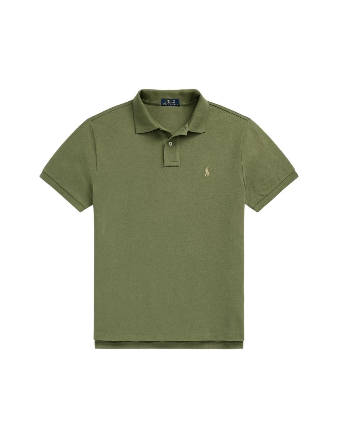 Ralph Lauren Polo manga corta verde caqui