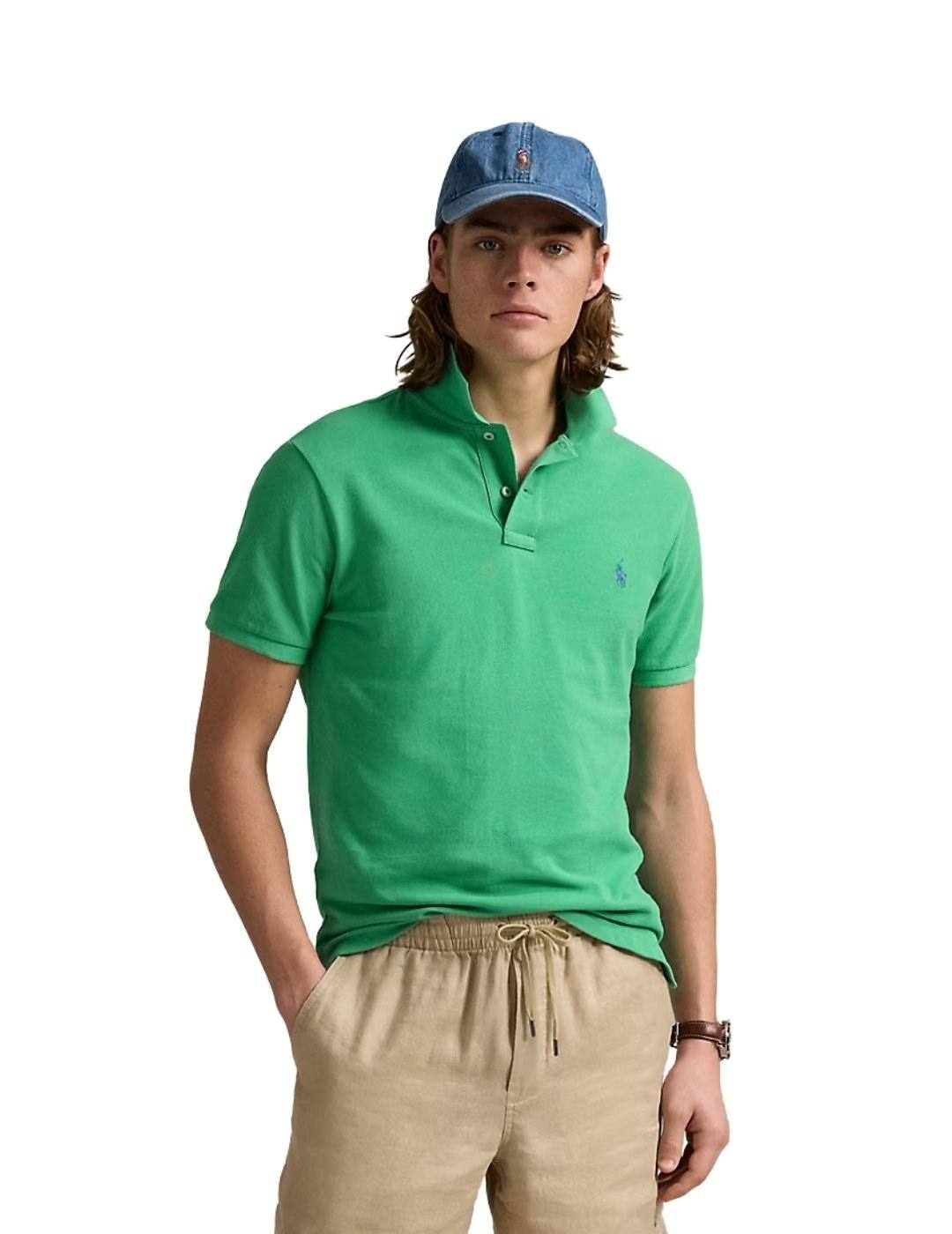 Ralph Lauren Polo manga corta tostado