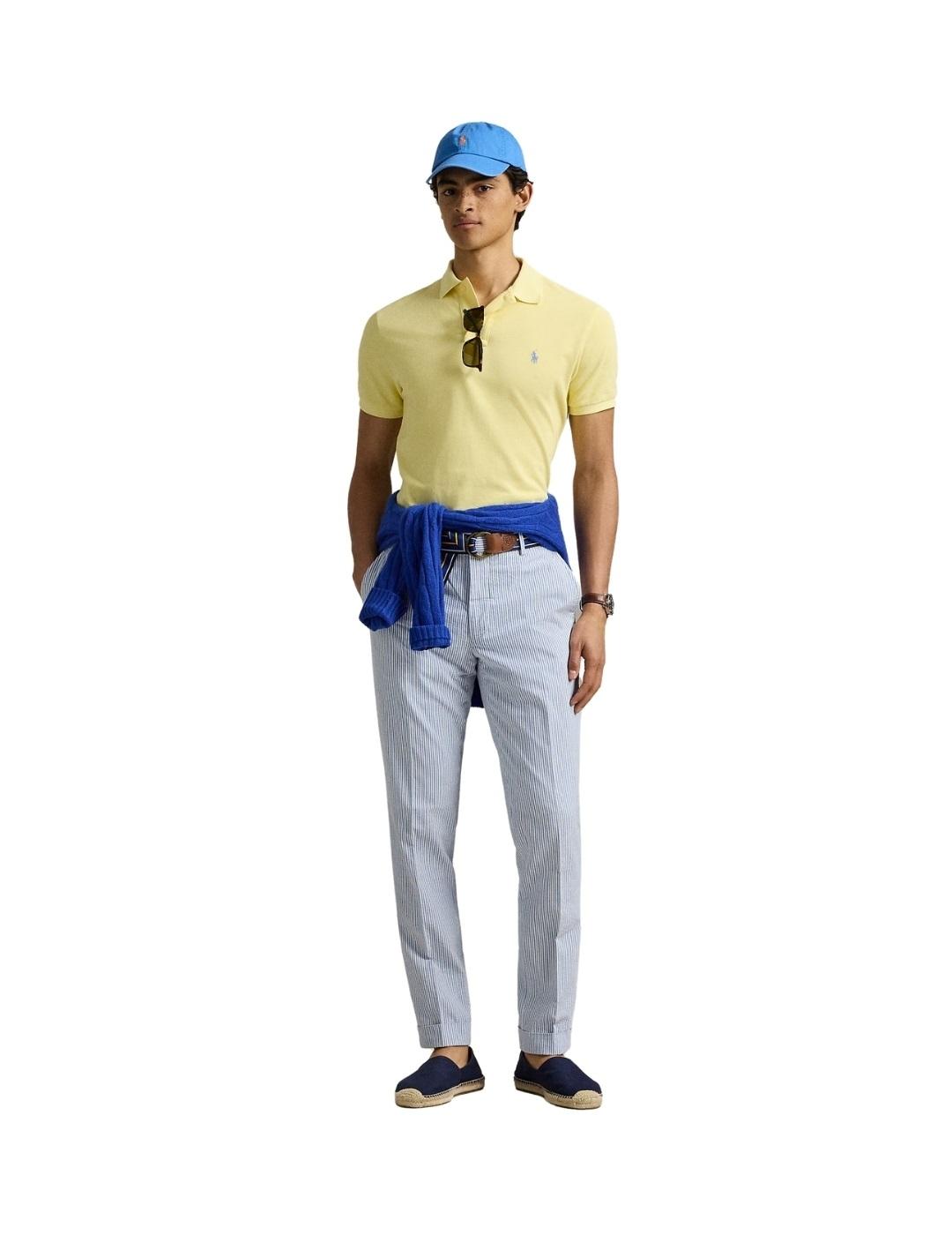 Ralph Lauren Polo manga corta amarillo pastel