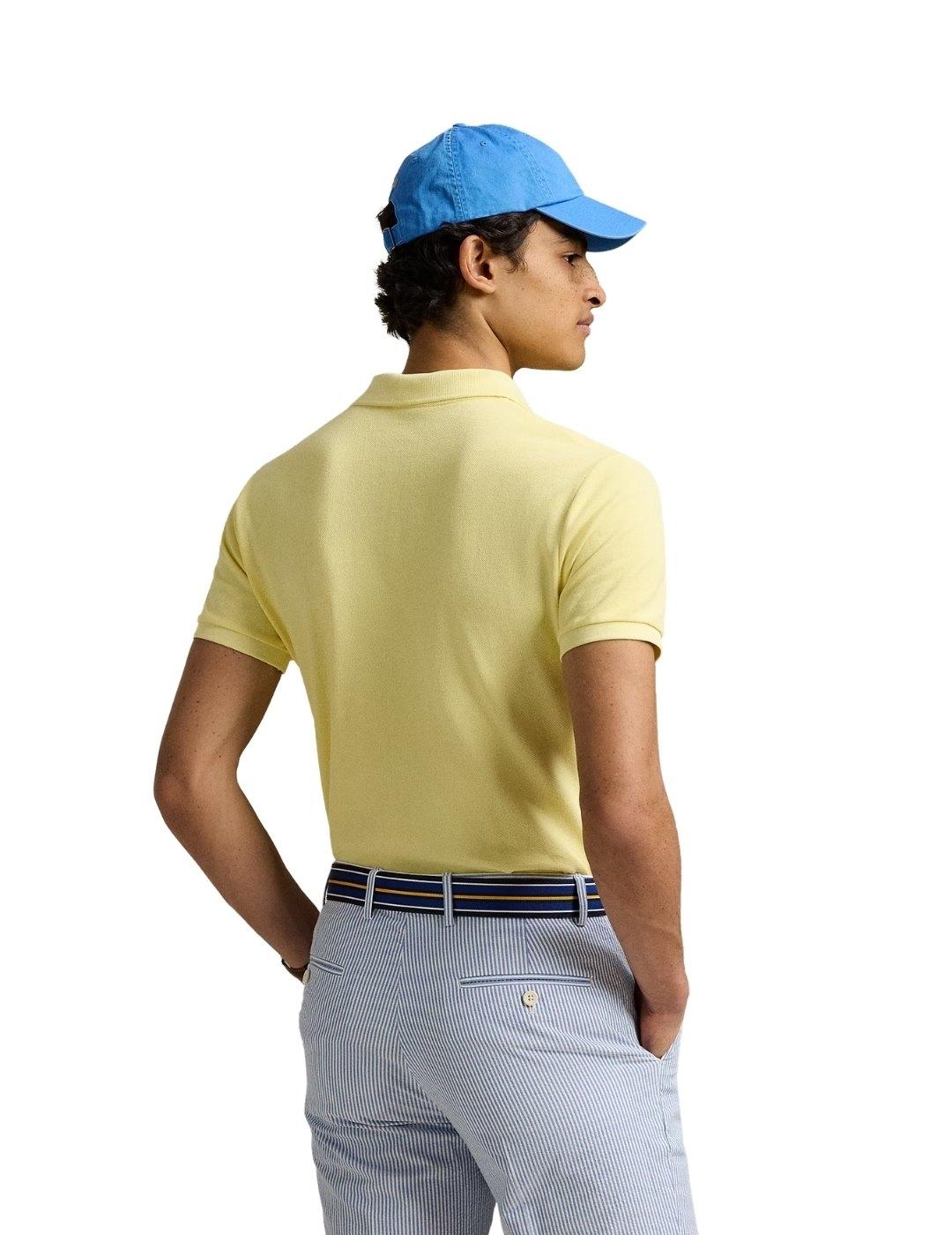 Ralph Lauren Polo manga corta amarillo pastel