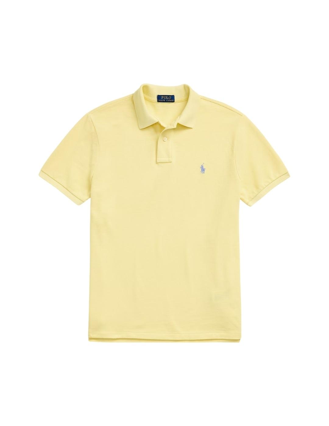 Ralph Lauren Polo manga corta amarillo pastel