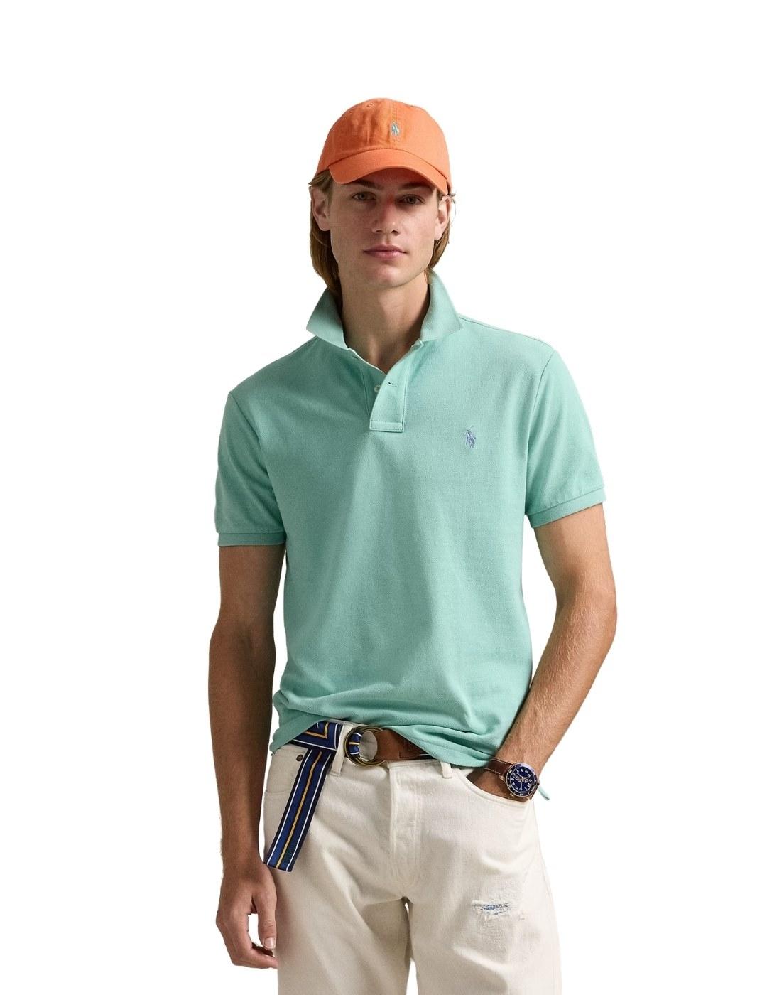 Ralph Lauren Polo manga corta verde turquesa
