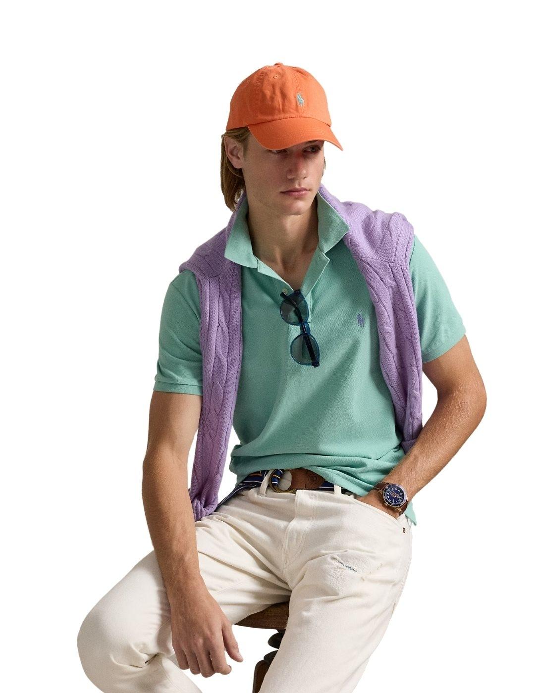 Ralph Lauren Polo manga corta verde turquesa