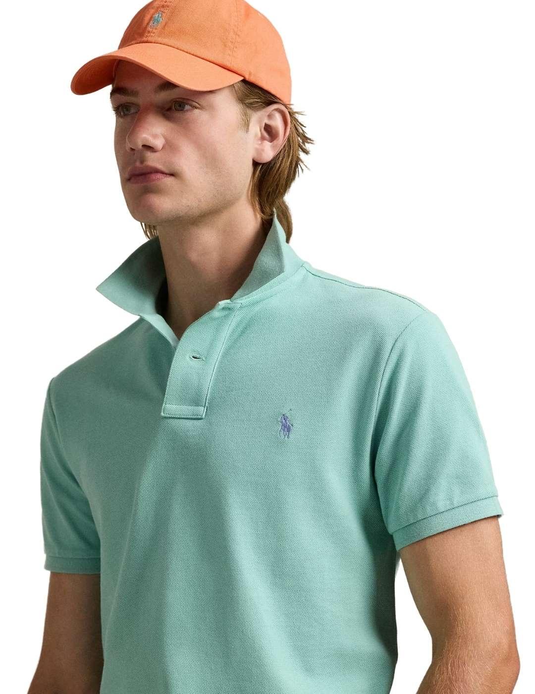 Ralph Lauren Polo manga corta verde turquesa