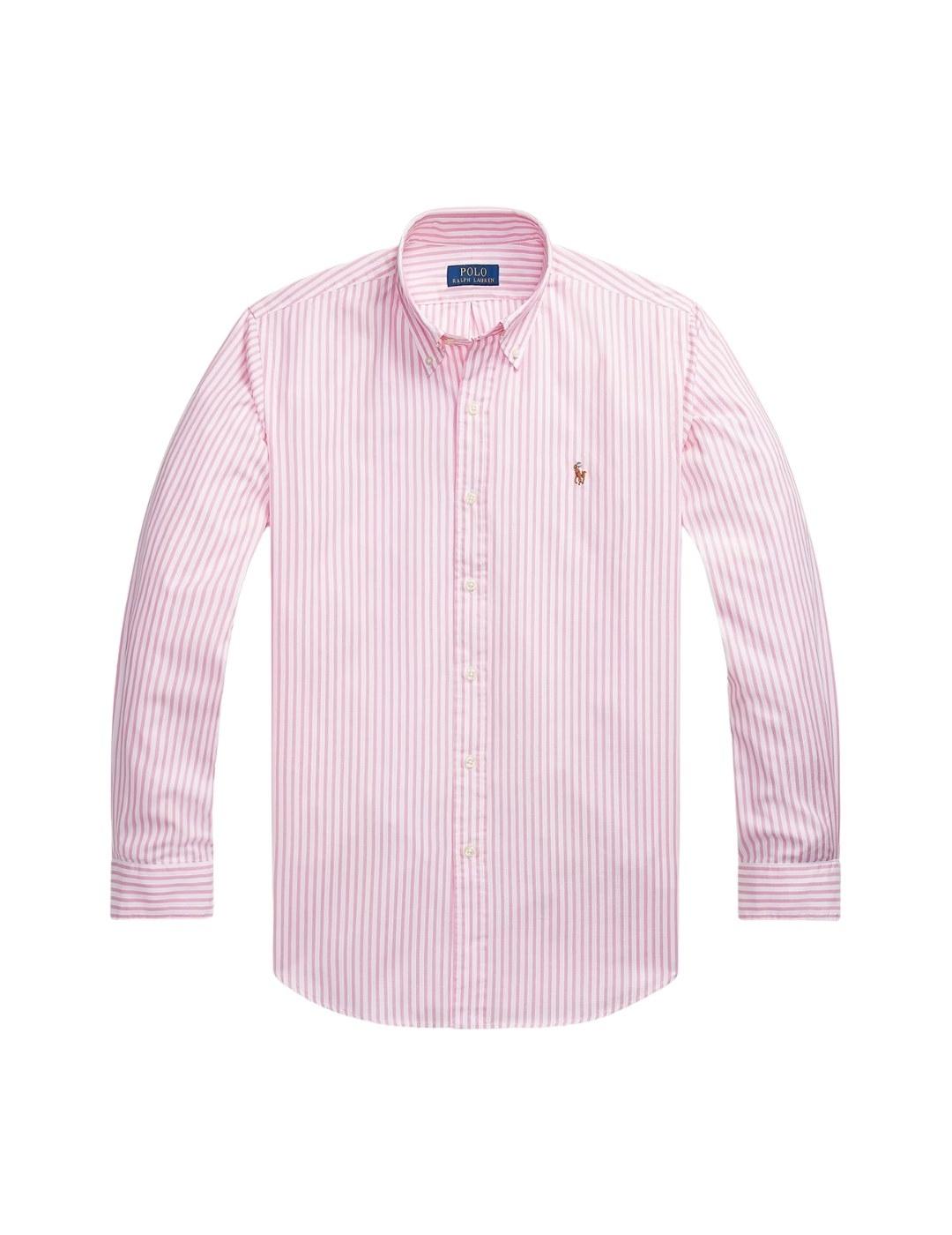 Ralph Lauren Camisa rayas rosa y blanco