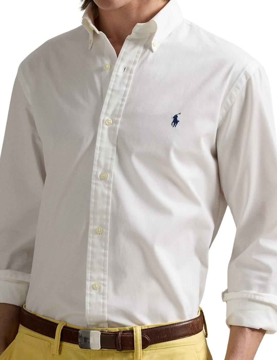 Ralph Lauren Camisa blanca manga larga