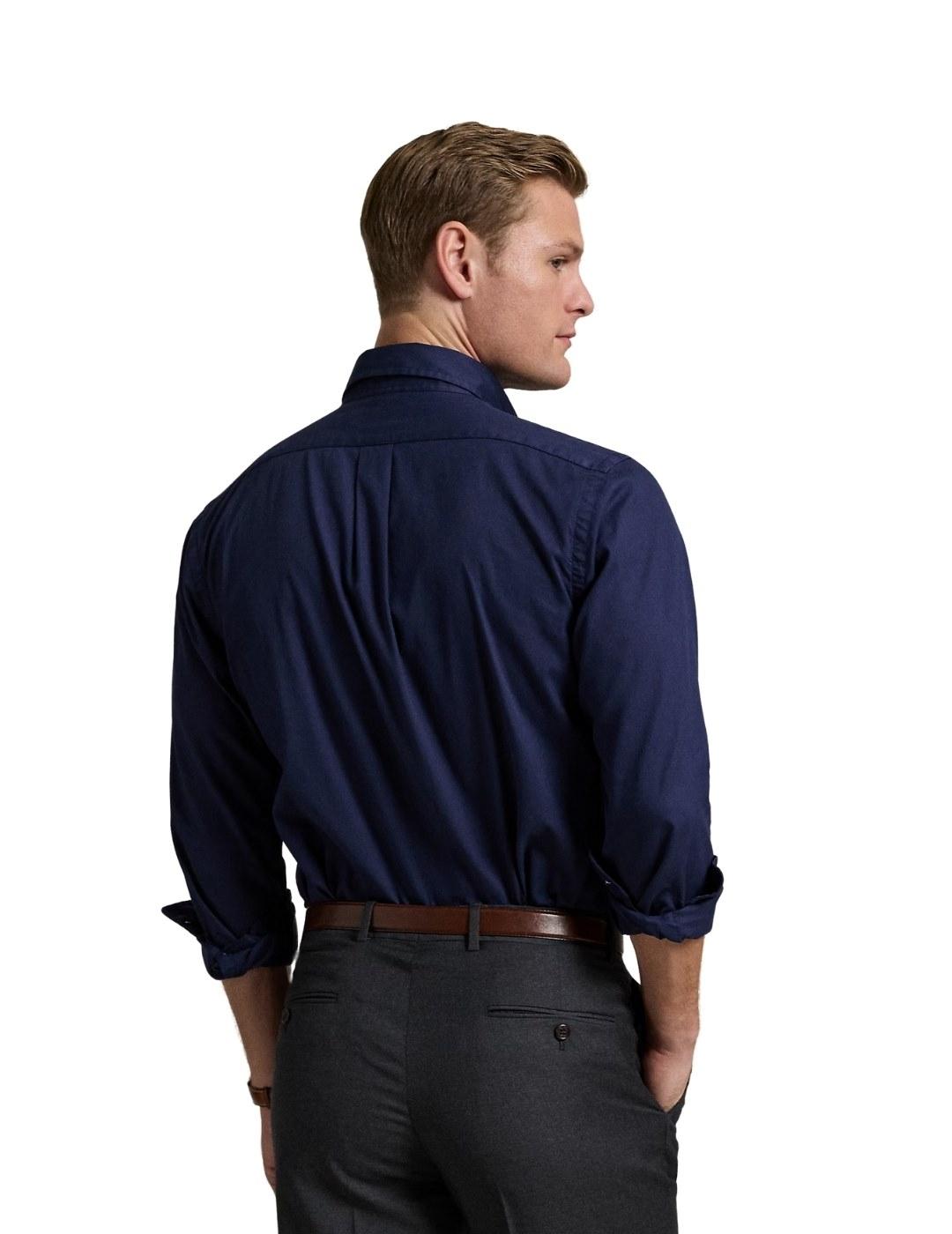 Ralph Lauren Camisa manga larga azul marino