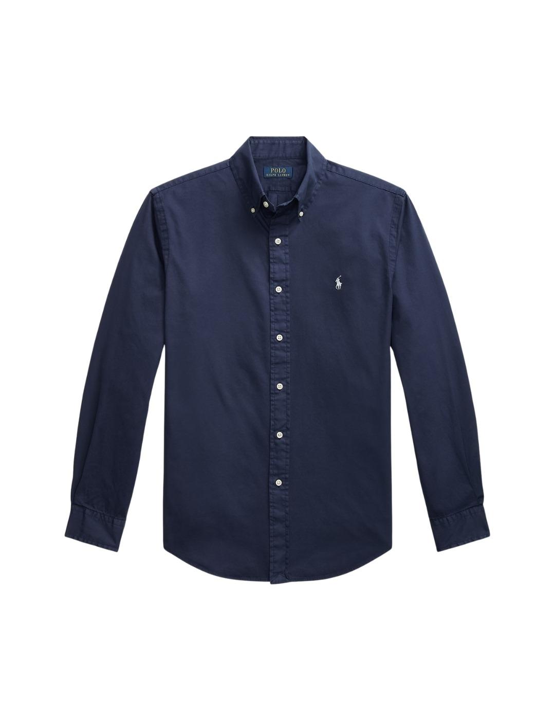 Ralph Lauren Camisa manga larga azul marino