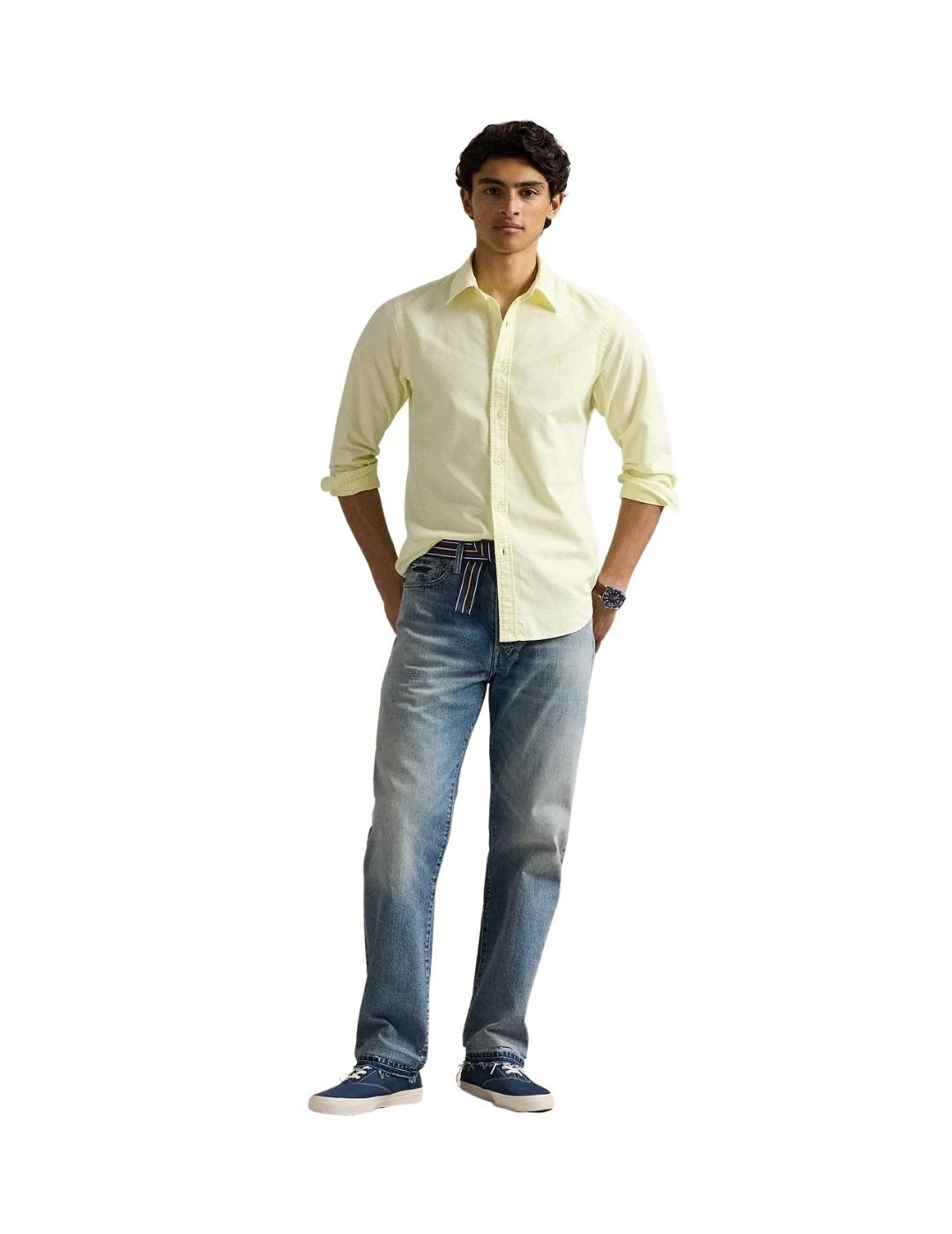 Ralph Lauren Camisa Amarillo pastel tinte mineral