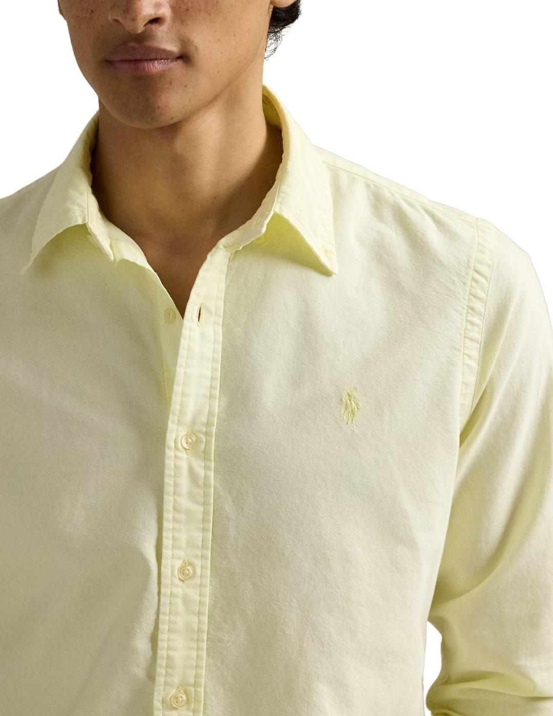 Ralph Lauren Camisa Amarillo pastel tinte mineral