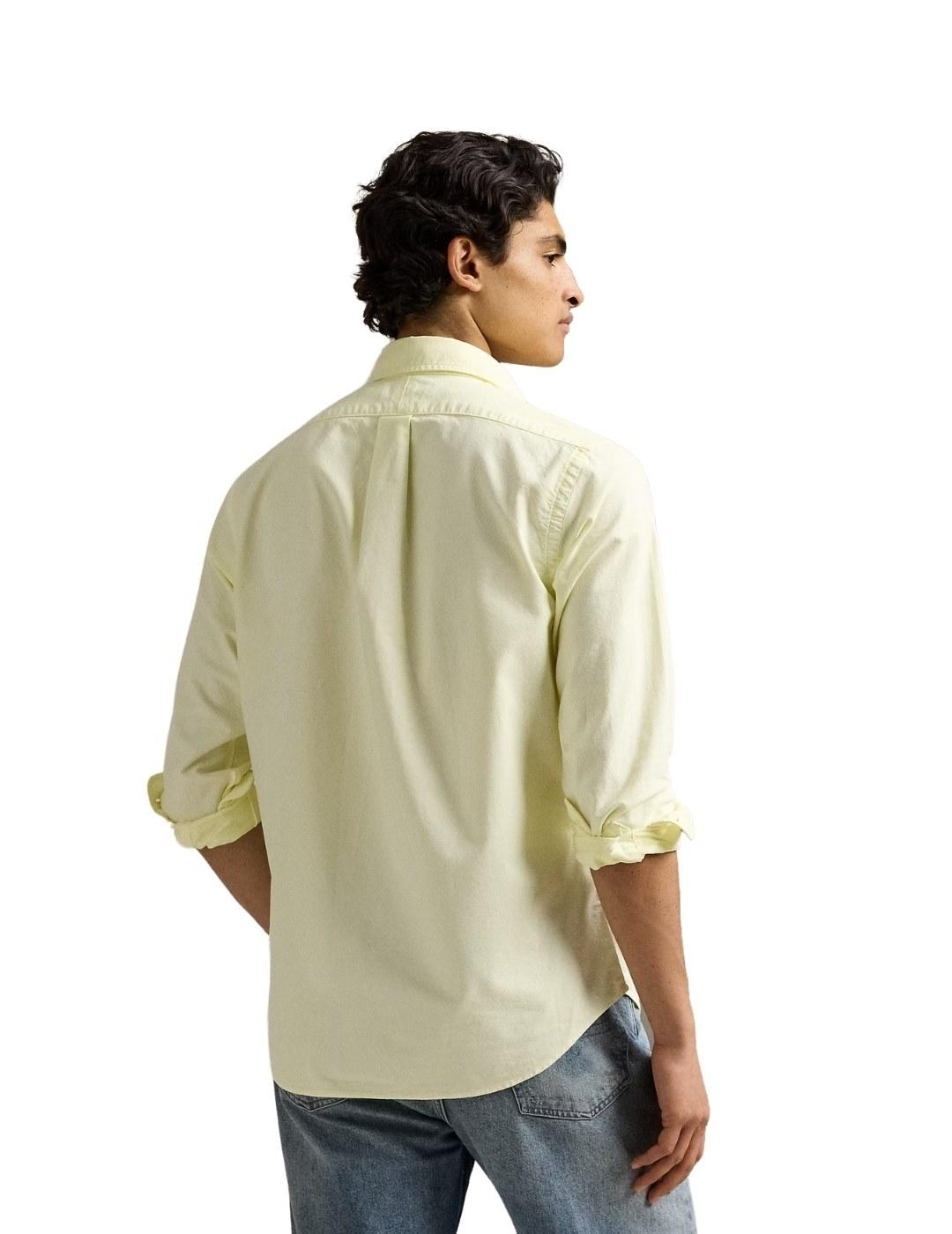 Ralph Lauren Camisa Amarillo pastel tinte mineral