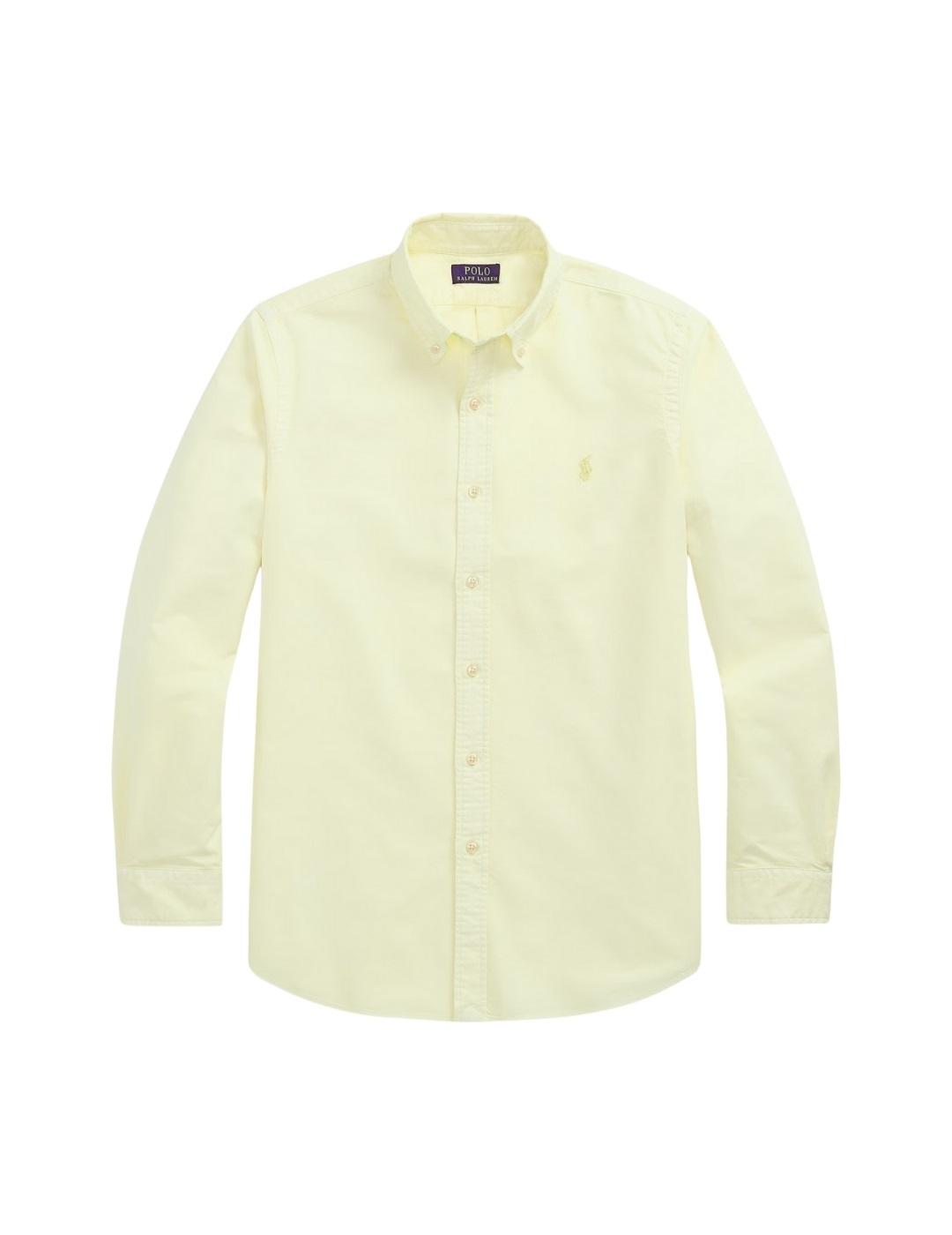 Ralph Lauren Camisa Amarillo pastel tinte mineral