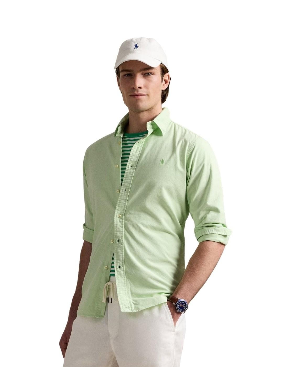 Ralph Lauren Camisa verde pastel tinte mineral