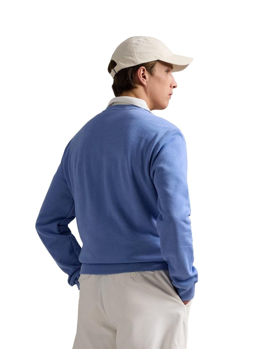 Ralph Lauren Sudadera azul oso sin capucha