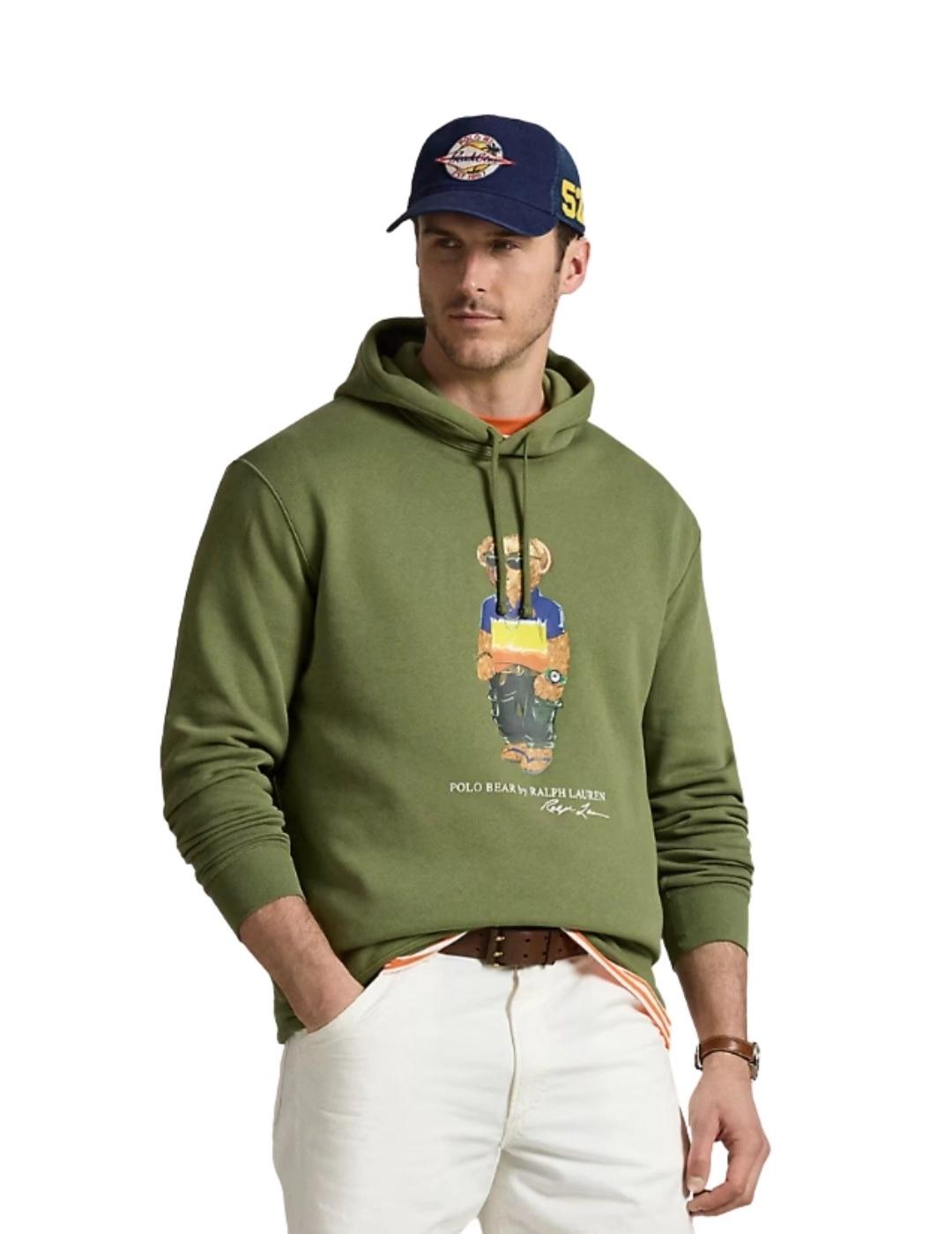 Ralph Lauren Sudadera de felpa con Polo Bear Verde