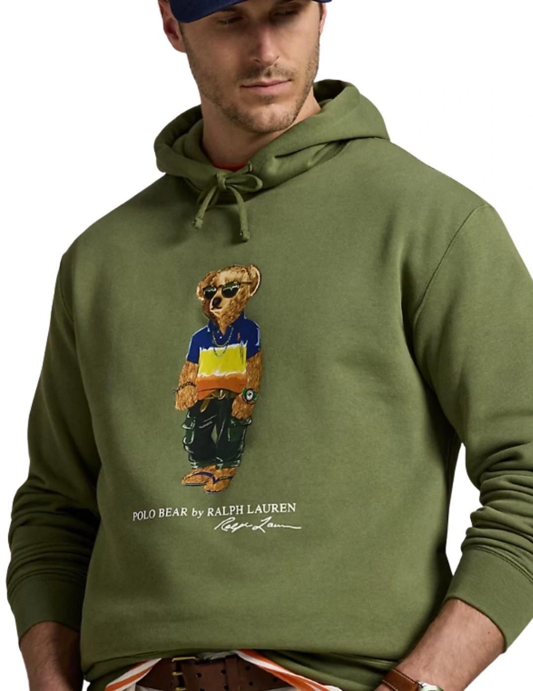 Ralph Lauren Sudadera de felpa con Polo Bear Verde