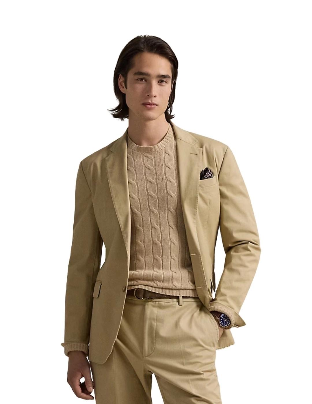 Ralph Lauren Chaqueta de traje Tostado