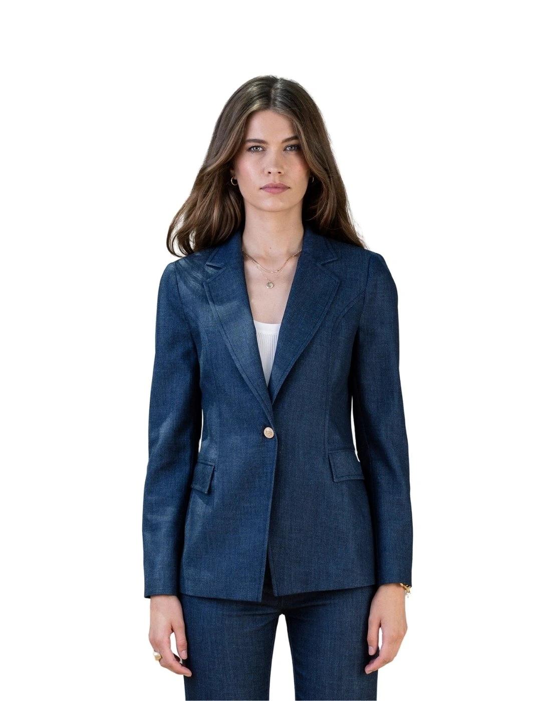 Hongo Chaqueta Denim oscuro