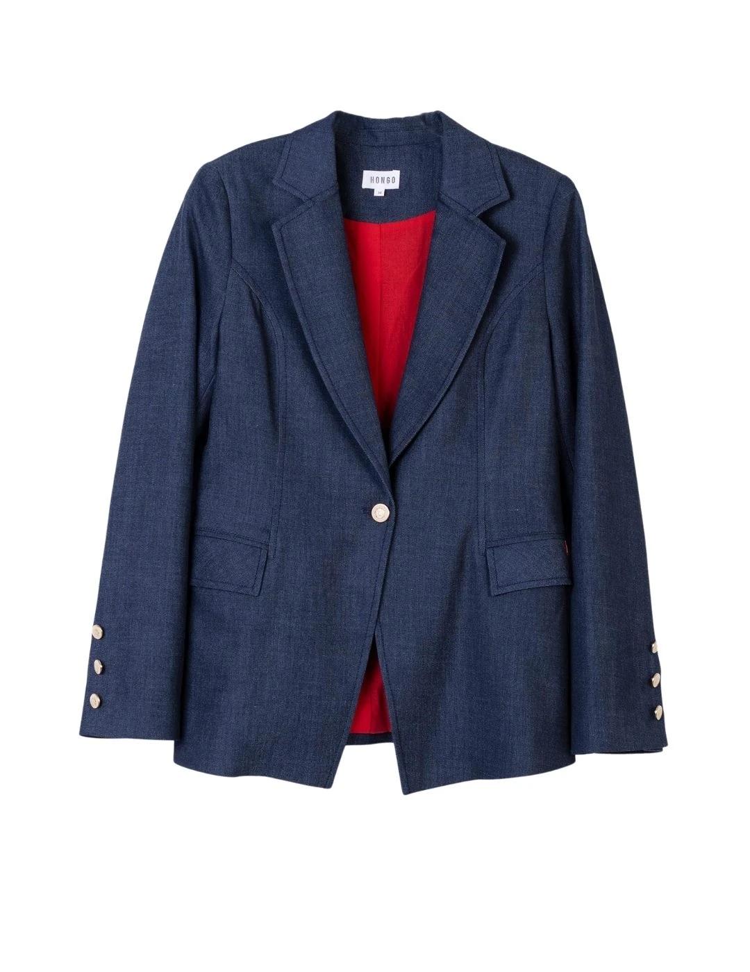 Hongo Chaqueta Denim oscuro