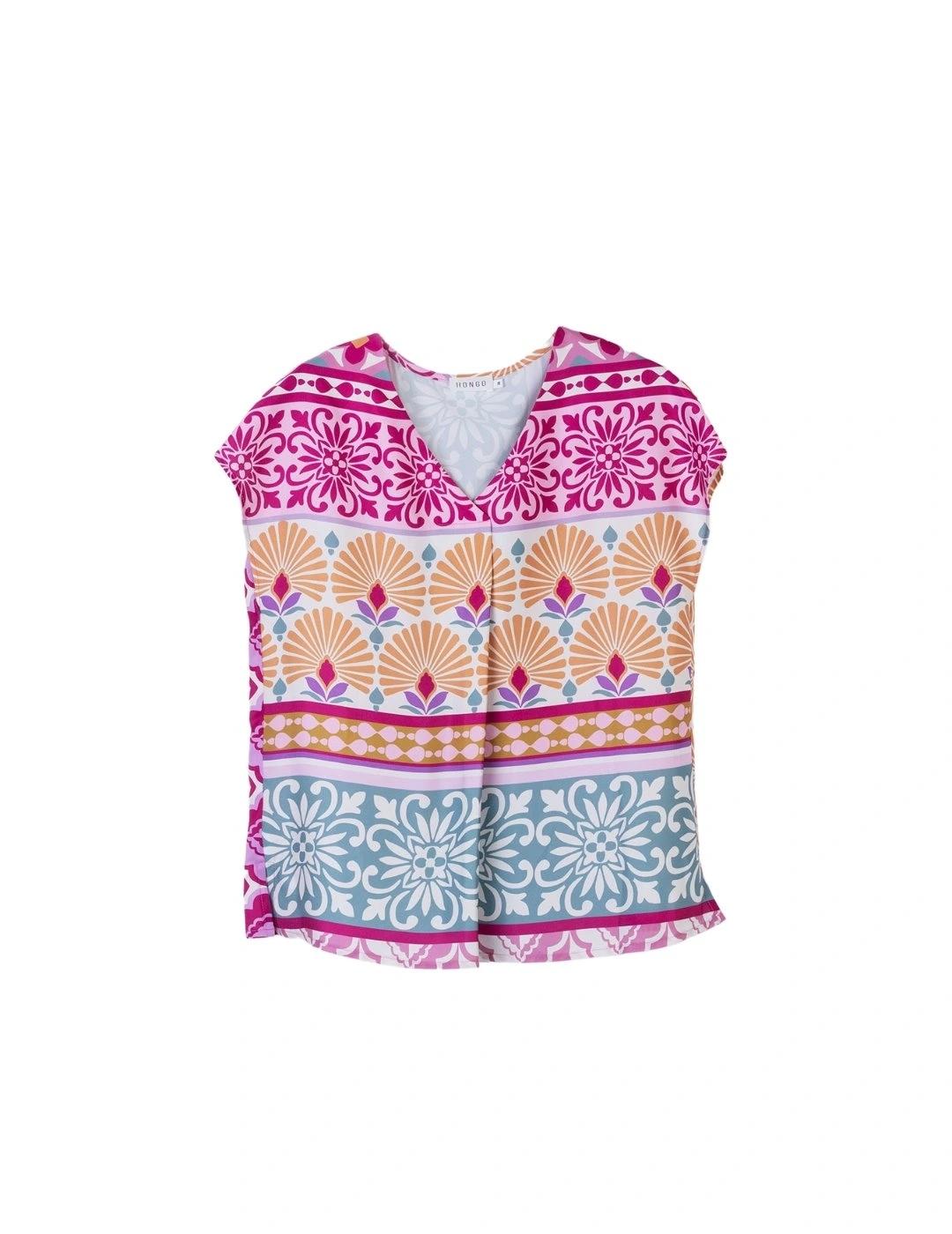Hongo Blusa con estampado multicolor