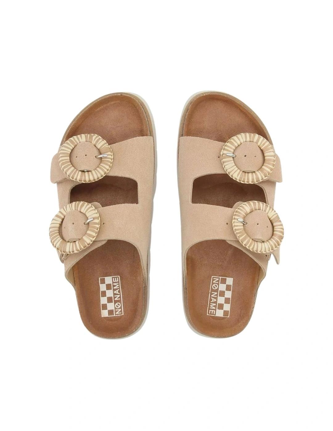 Noname Sandalia Sandy Slap W Suede Camel