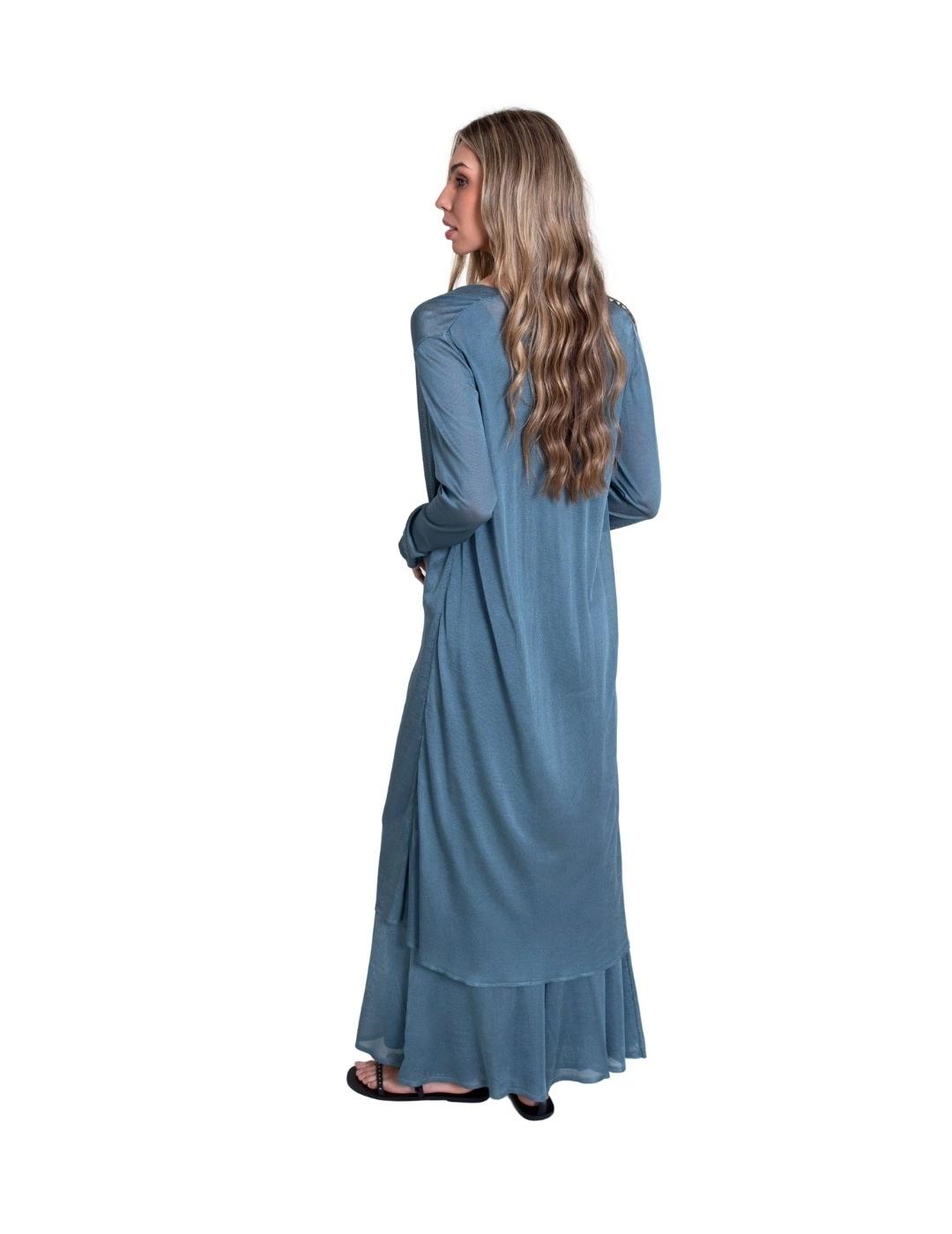 Pisonero Chaqueta Larga Brunello Azul