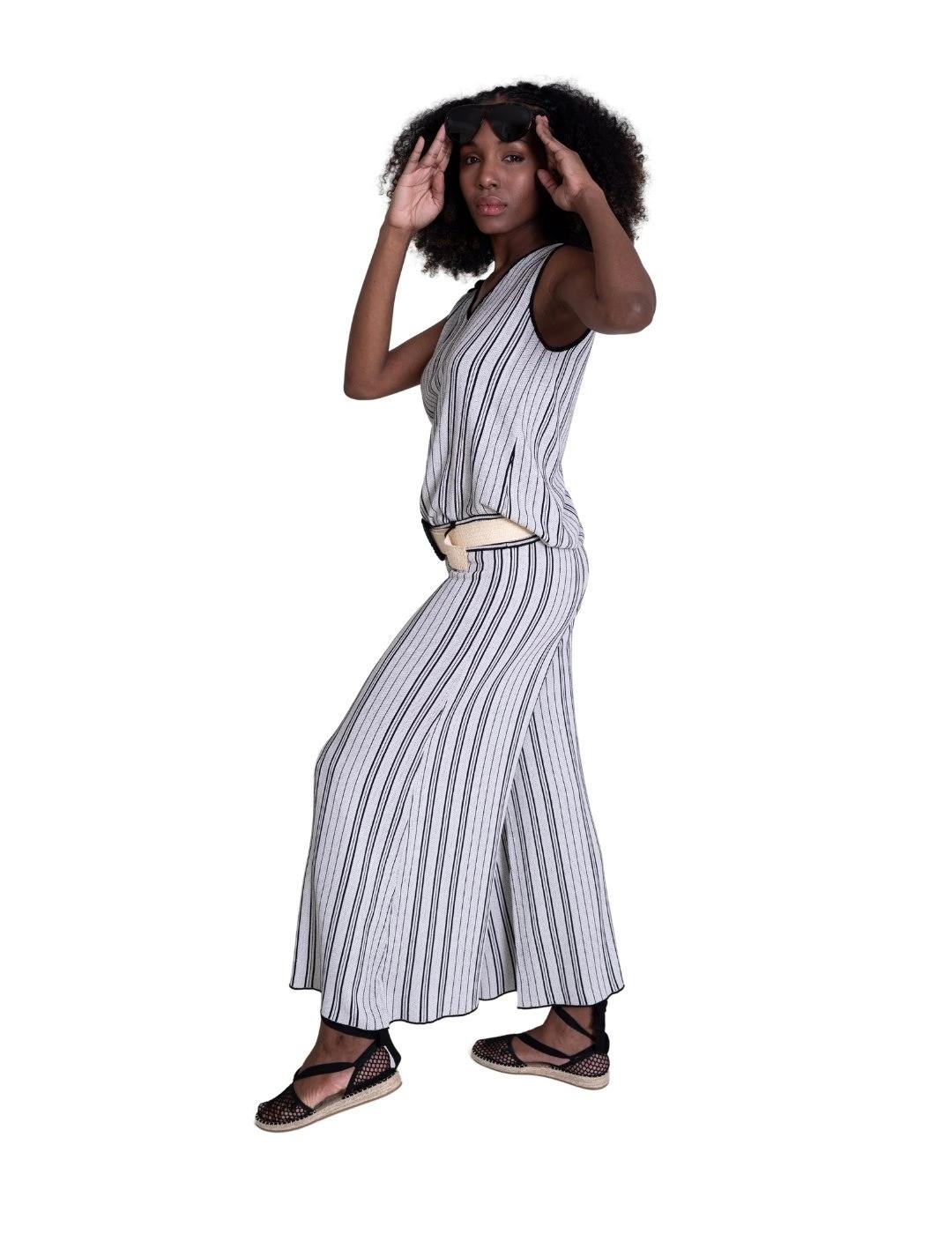 Pisonero Pantalón Tailor Crudo/Negro