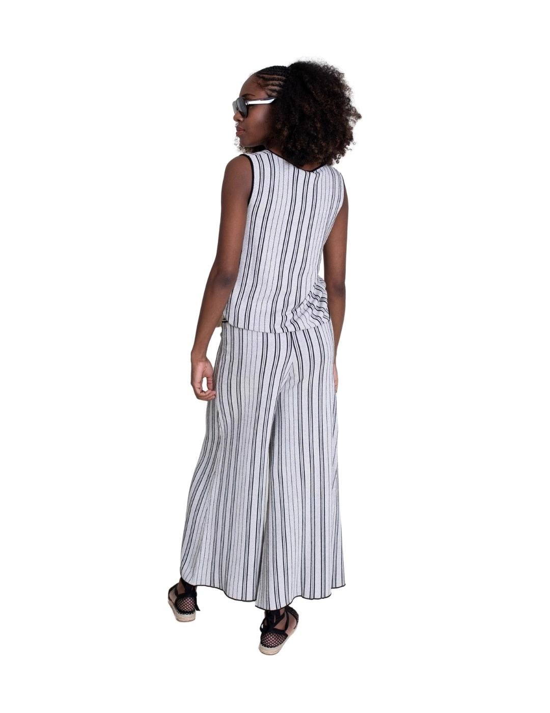 Pisonero Pantalón Tailor Crudo/Negro