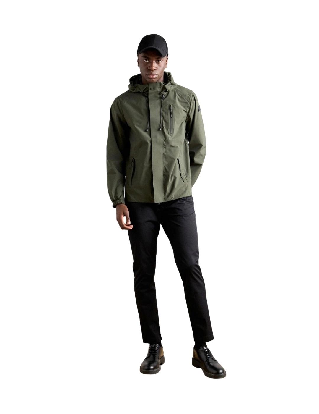 Schott Cazadora Verde Kaki