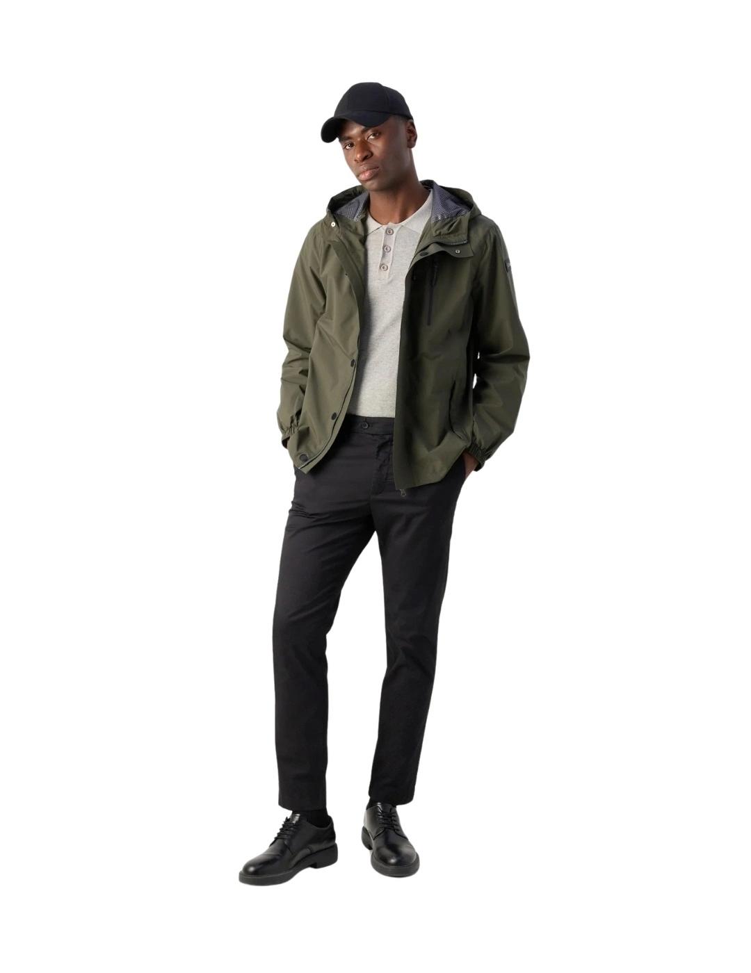 Schott Cazadora Verde Kaki