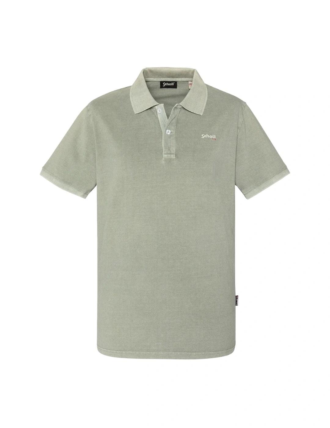 Schott Polo Verde Sage Kaki