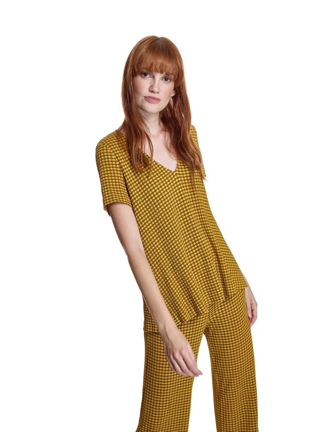 Alba Conde Blusa de punto Amarilla