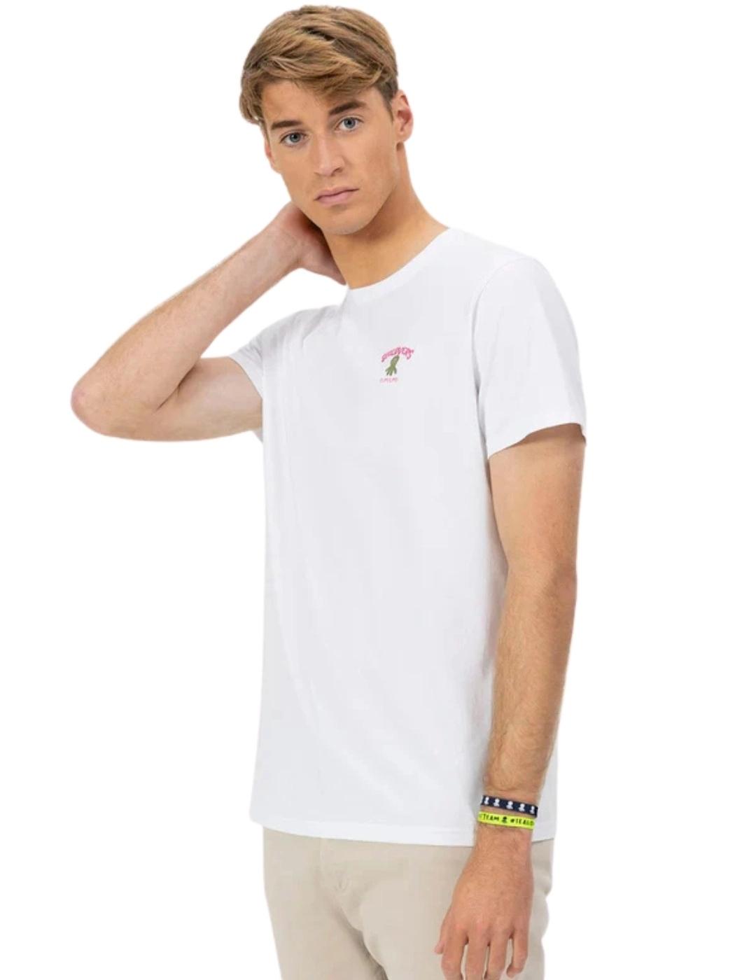 El Pulpo Camiseta Blanca Estampado