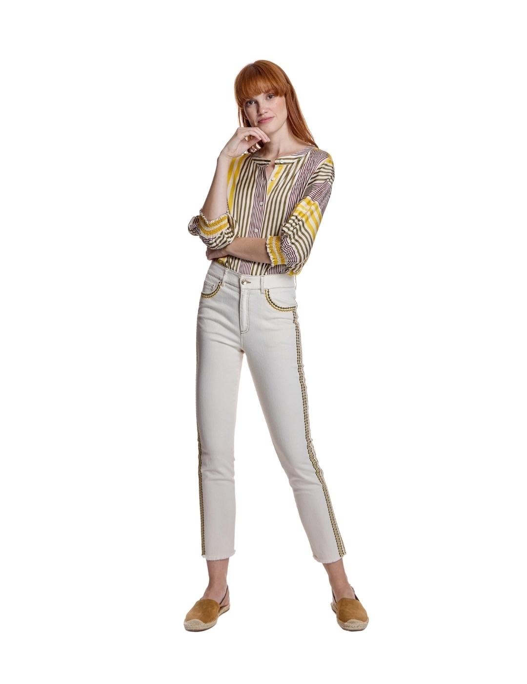 Alba Conde Blusa de rayas Multicolor