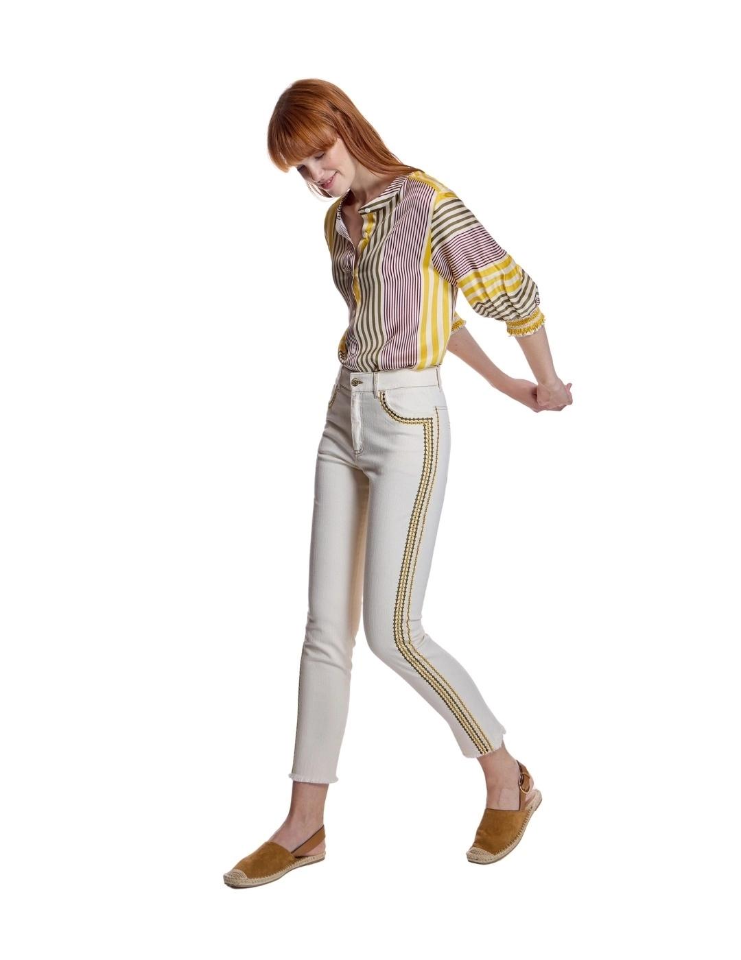 Alba Conde Blusa de rayas Multicolor