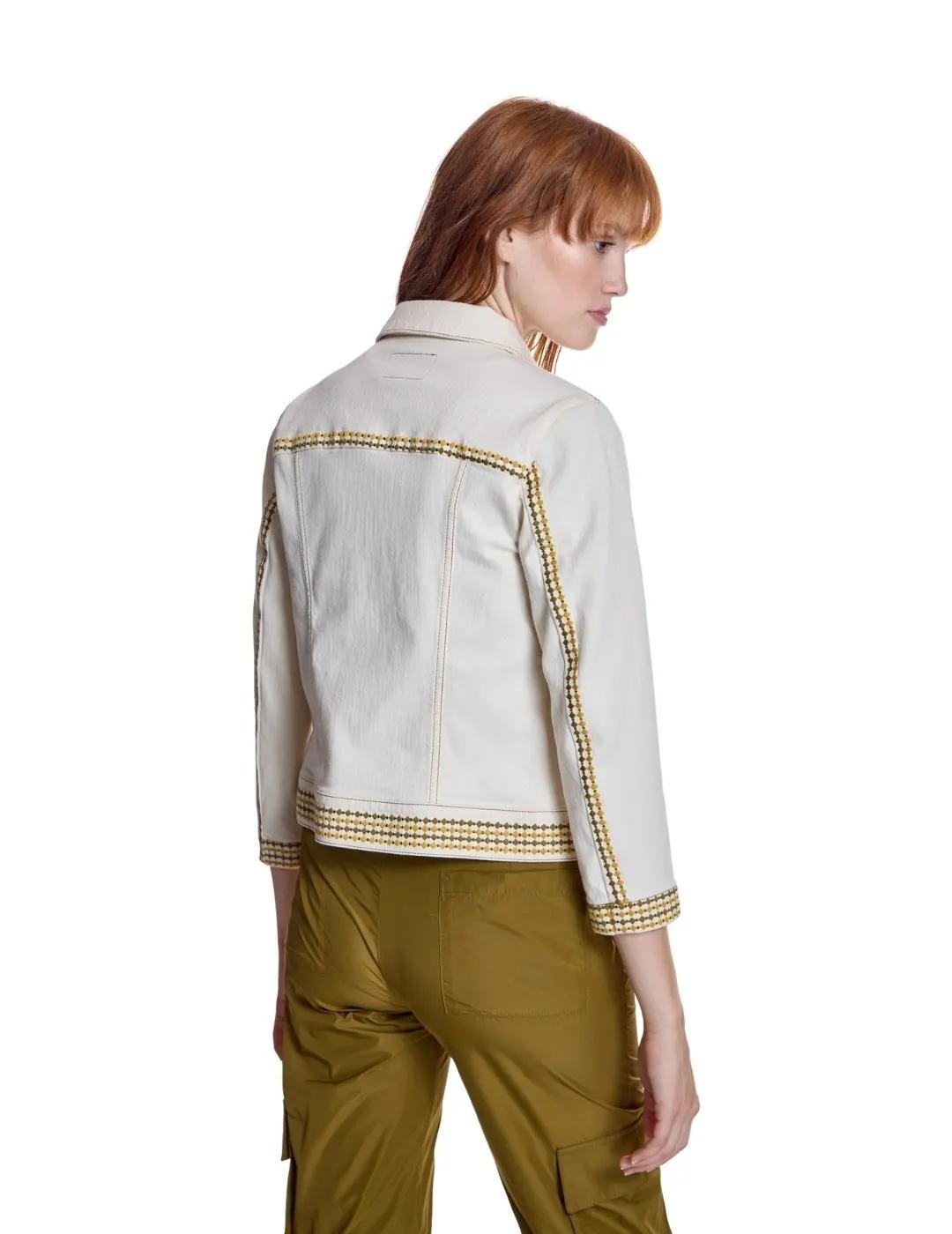 Alba Conde Cazadora Cruda con cenefa