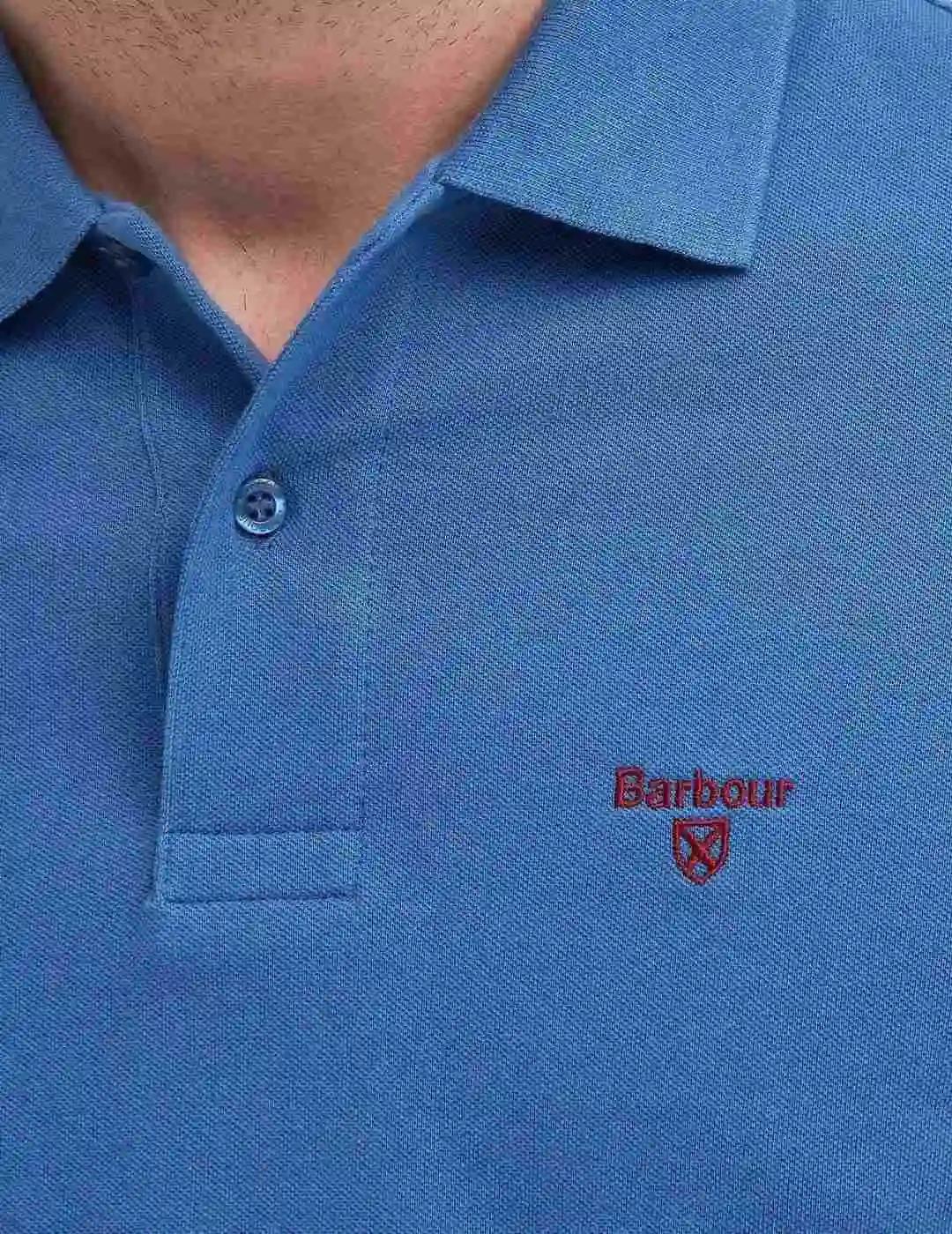 Barbour Polo Lightweight Sport Azul oscuro hombre
