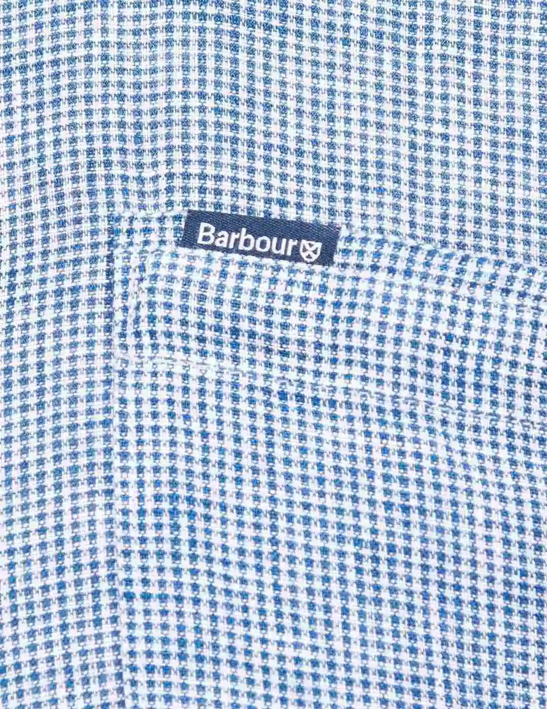 Barbour Camisa Linton Tailored Azul marino hombre