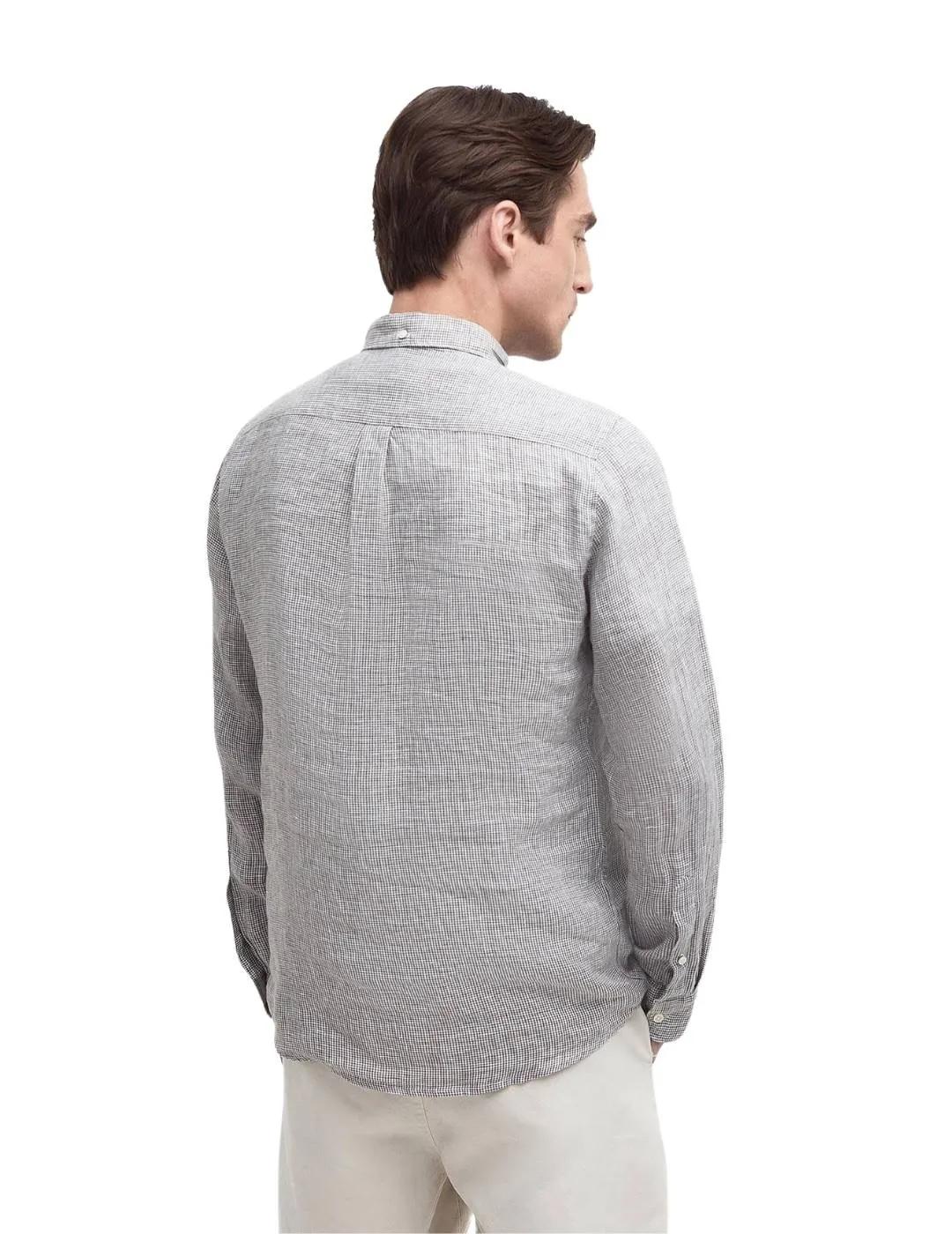 Barbour Camisa Linton Tailored Shirt Verde hombre